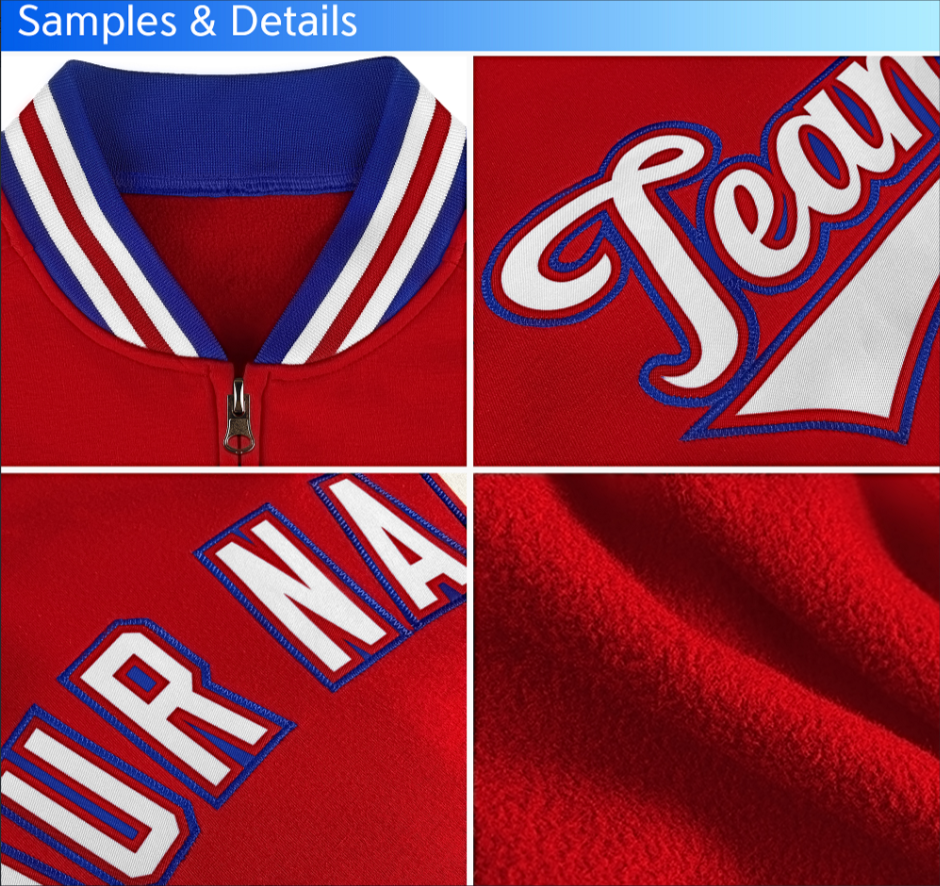Custom Crimson White-Green Classic Style Varsity Full-Snap Letterman Jacket