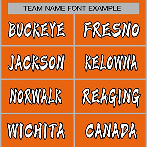 Custom Stitched Sportwear Orange Graffiti Pattern Pullover Hoodie