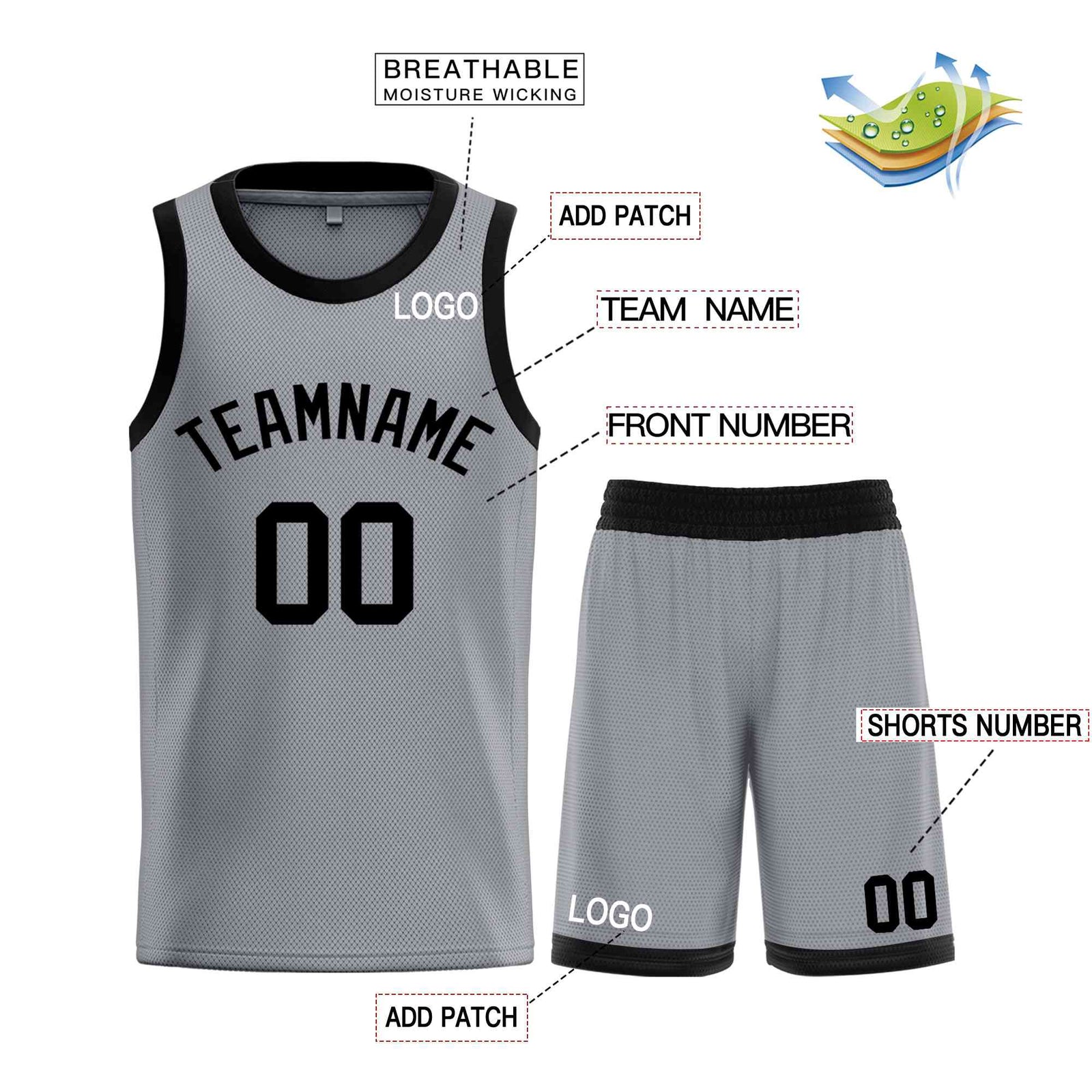 Custom Dark Gray Black Classic Sets Bull Basketball Jersey