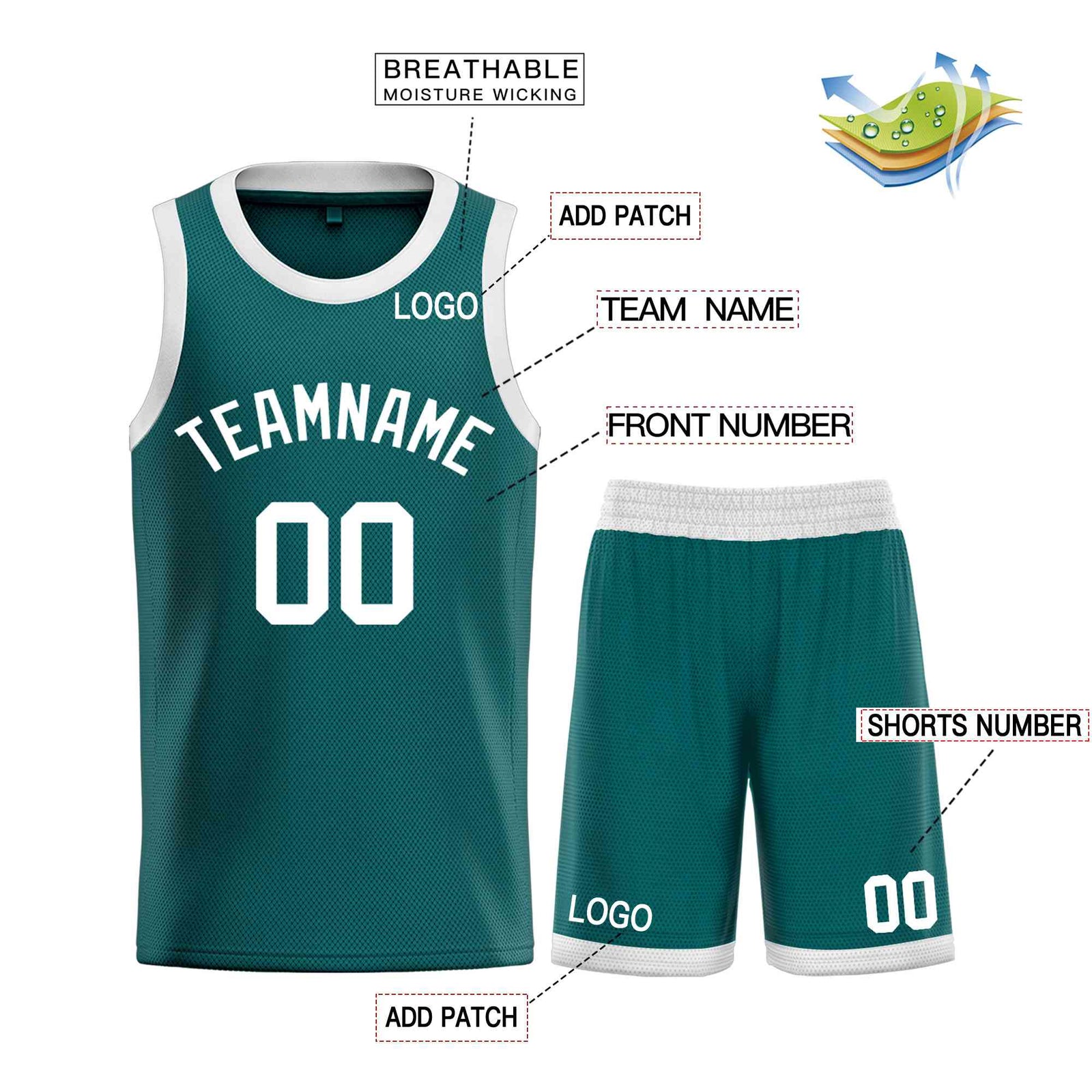 Custom Aqua WhiteBull Classic Sets Curved Basketball Jersey