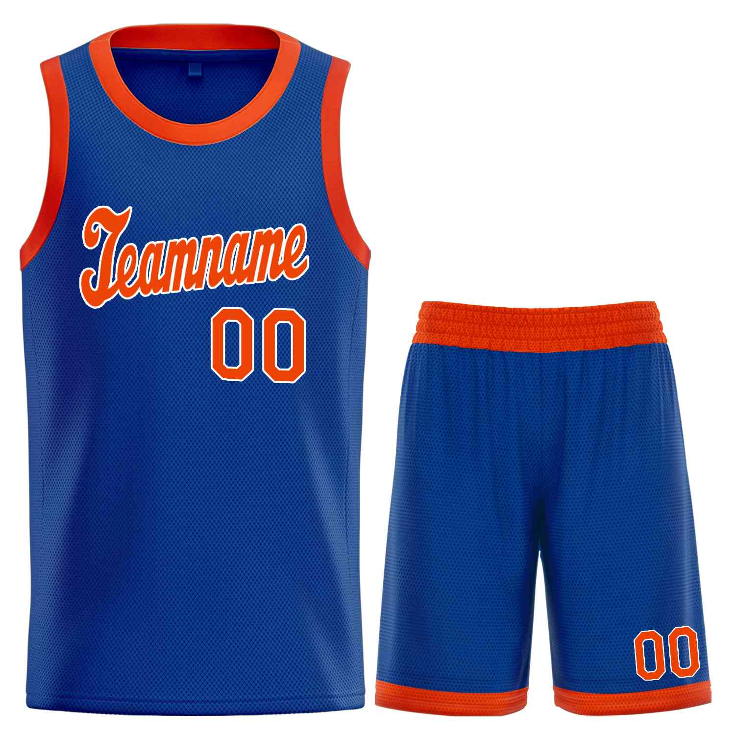 Custom Royal Orange-White Classic Sets Sports Uniform Basketball Jersey