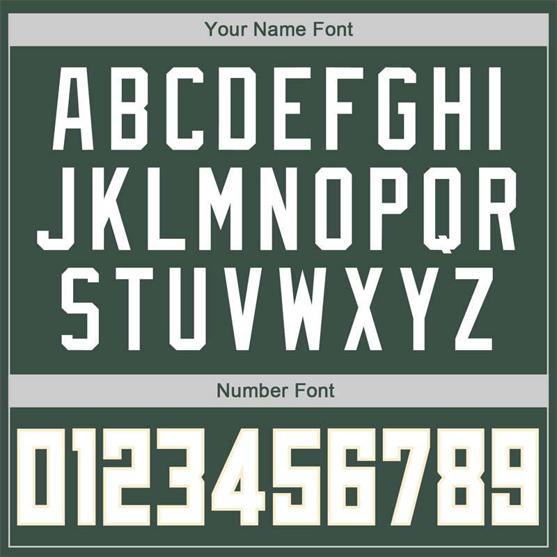 Custom Green Beige Classic Sets Basketball Jersey