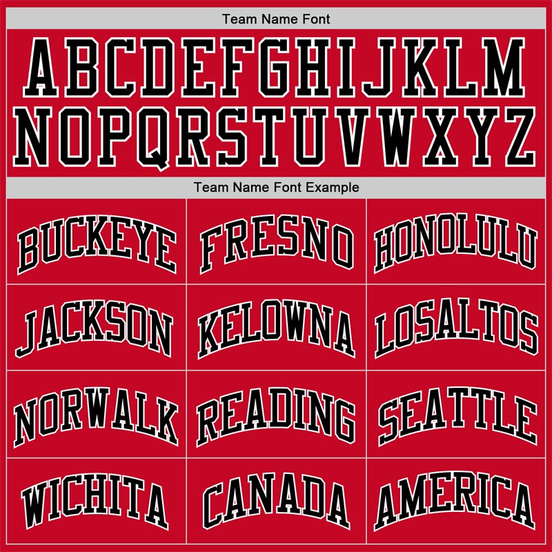 Custom Red White-Black Classic Sets Basketball Jersey