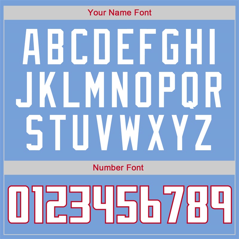 Custom Light Blue White-Red  Classic Sets Basketball Jersey