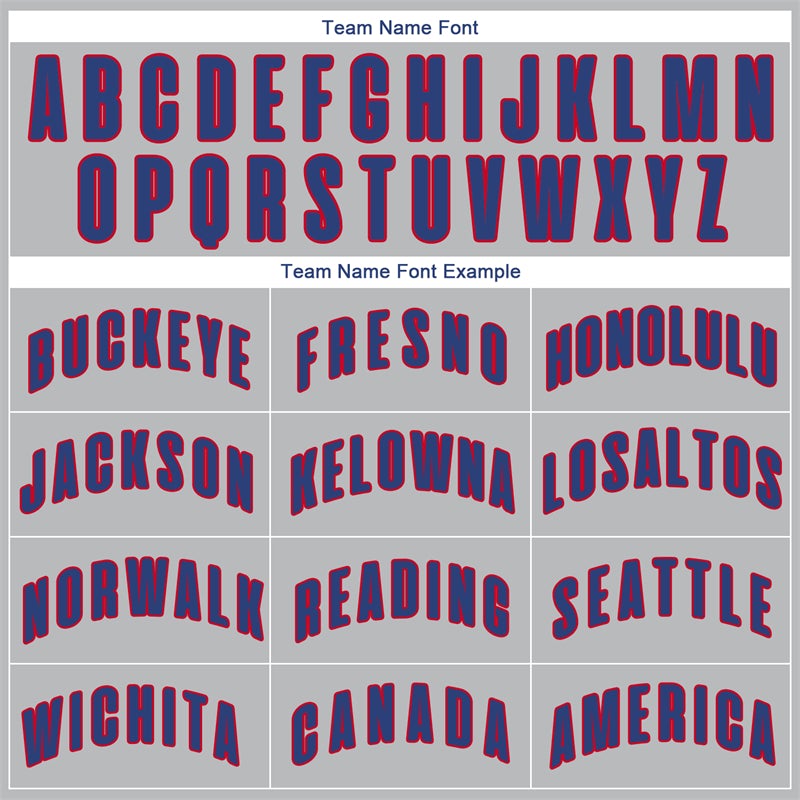 Custom Gray Red-Royal Classic Sets Basketball Jersey