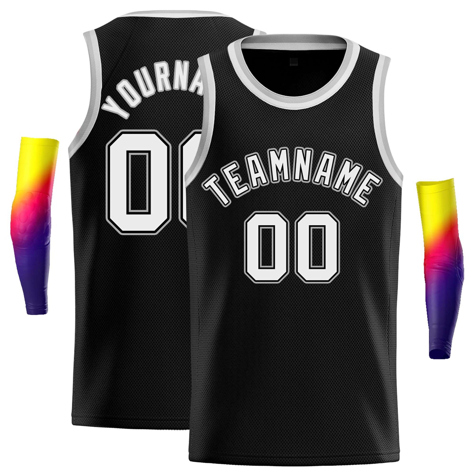 black vintage basketball jerseys