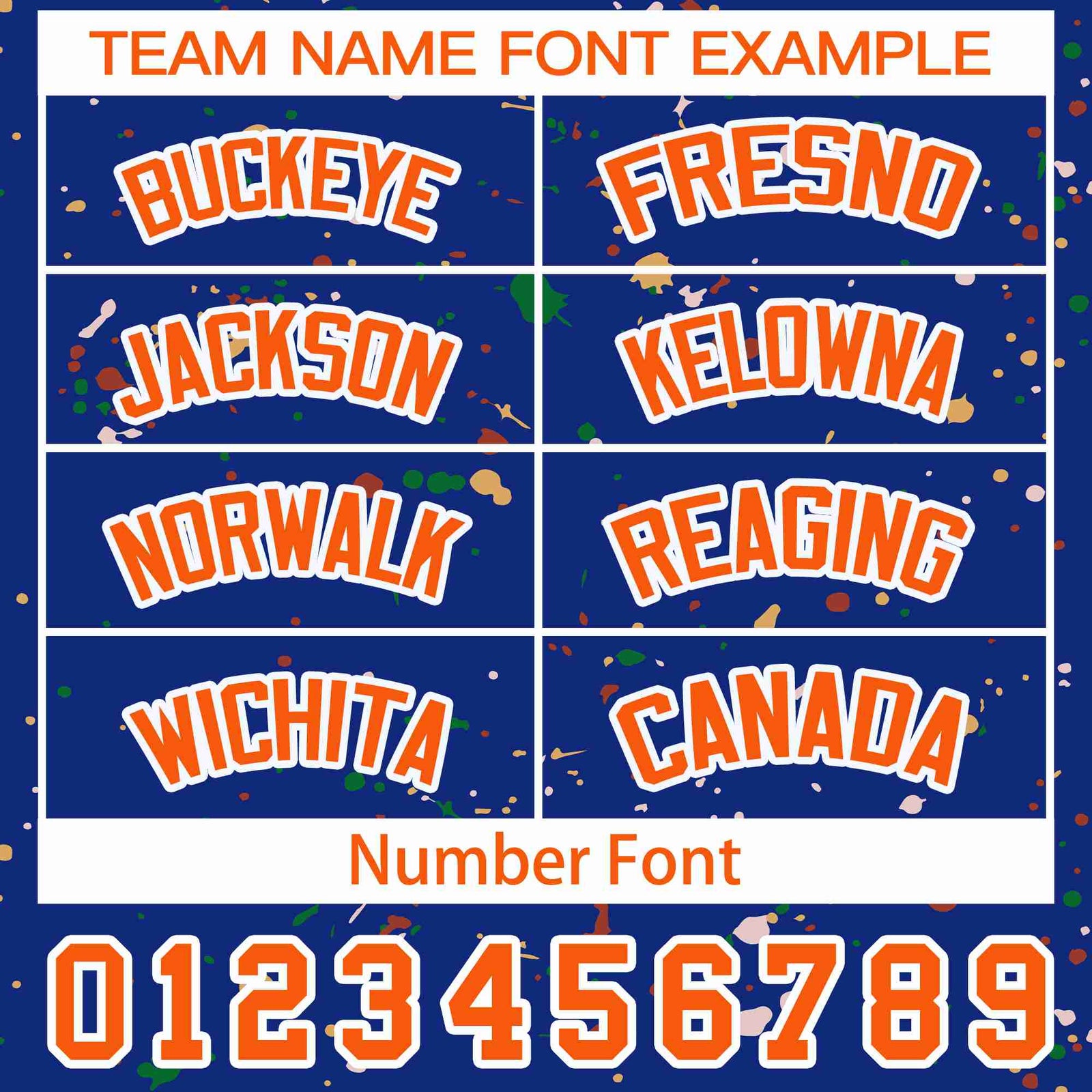 Custom Royal Orange Personalized Splash Graffiti Pattern Dog Jersey