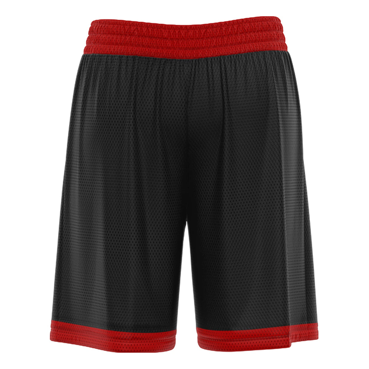 Custom Black Red Basketball Shorts