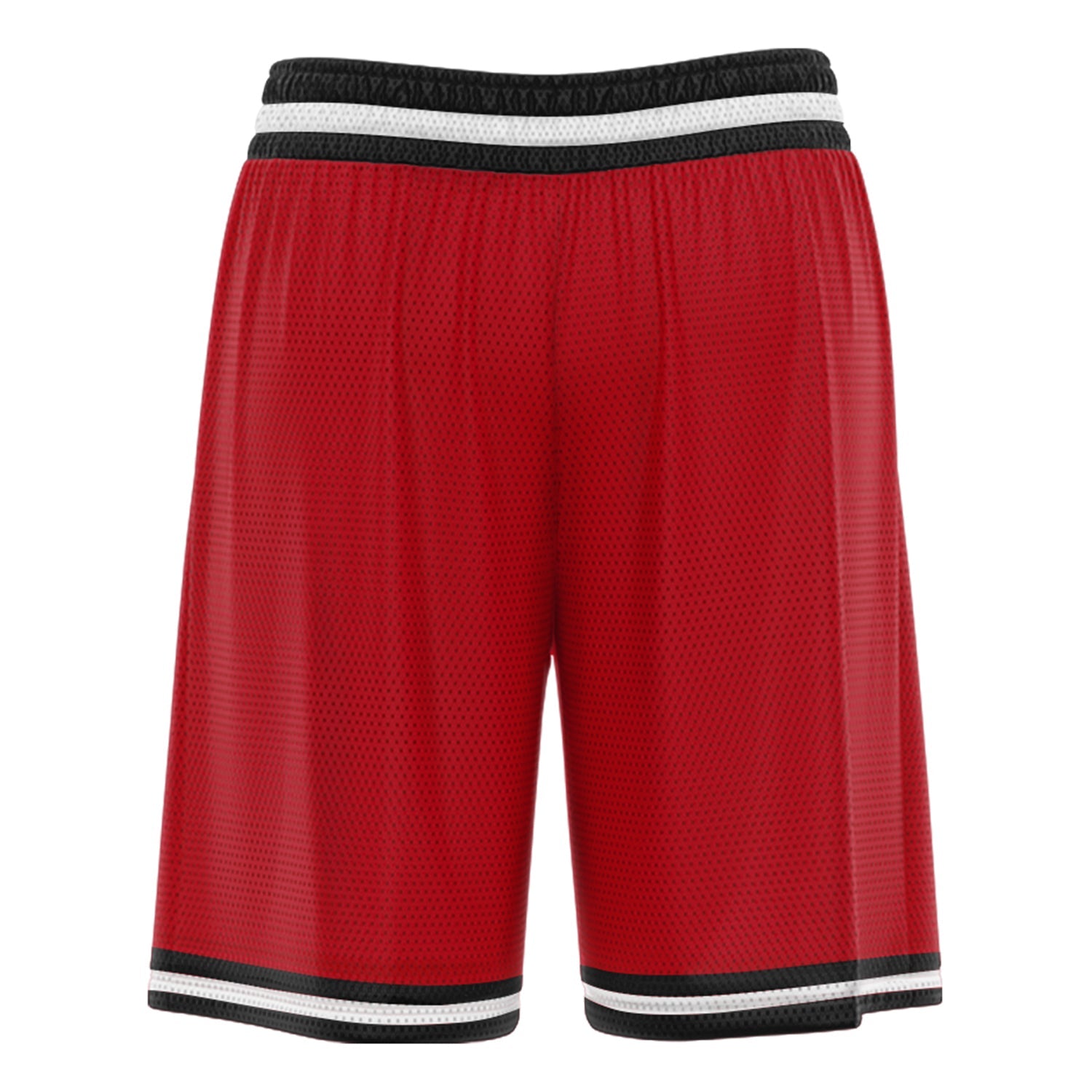 Custom Red Black White Basketball Shorts