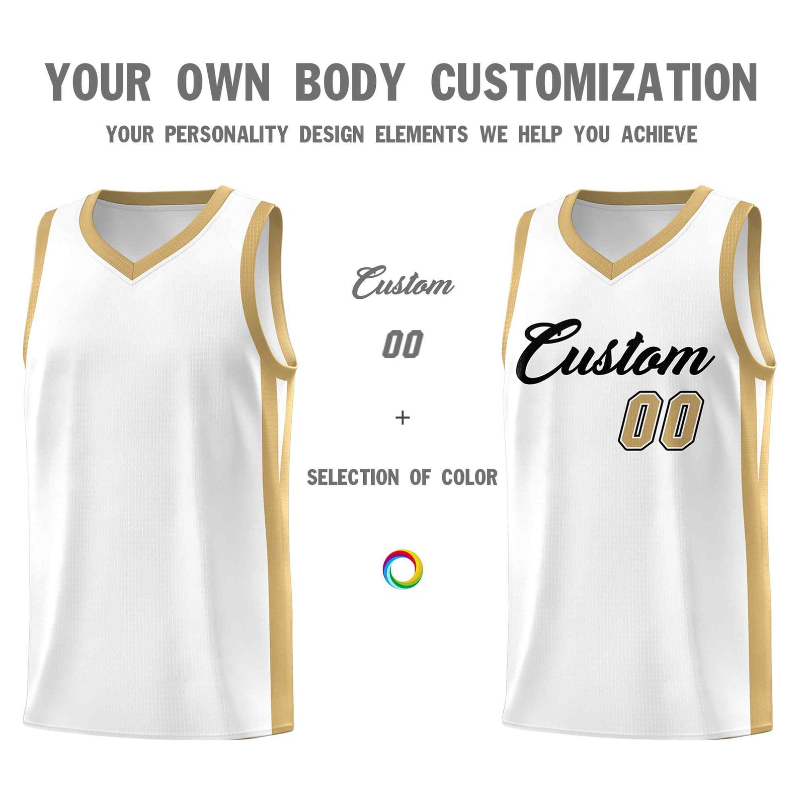 Custom White Black Classic Sets Sports Uniform Basketball Jersey