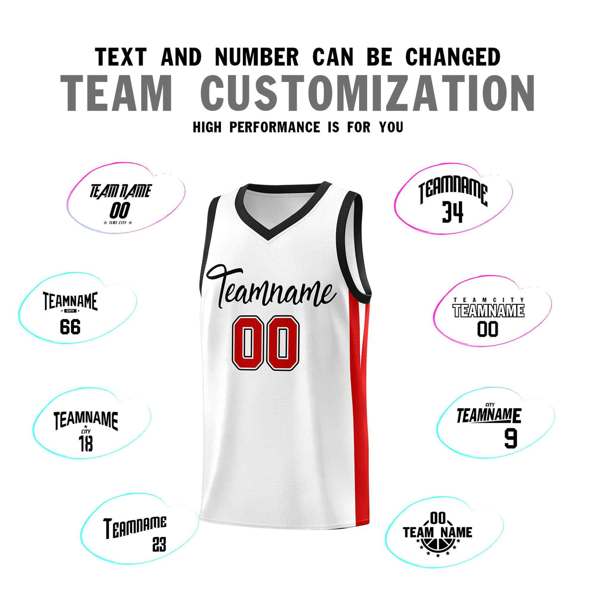 Custom White Black Classic Sets Sports Uniform Basketball Jersey