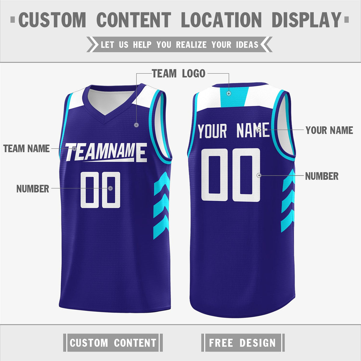 Custom Purple White-Blue Classic Tops Men Casual Basketball Jersey