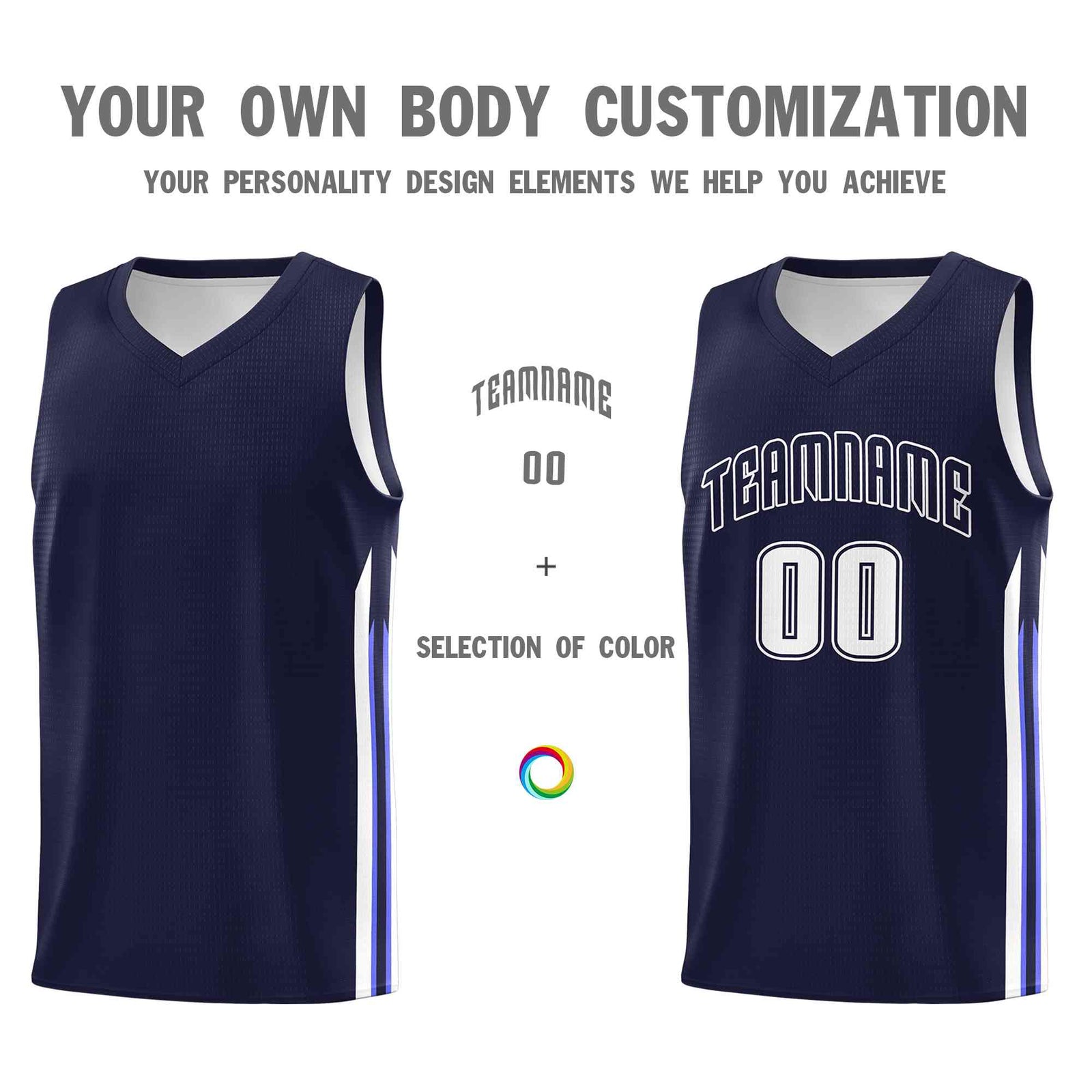 Custom Navy White-Classic Tops Mesh Sport Basketball Jersey