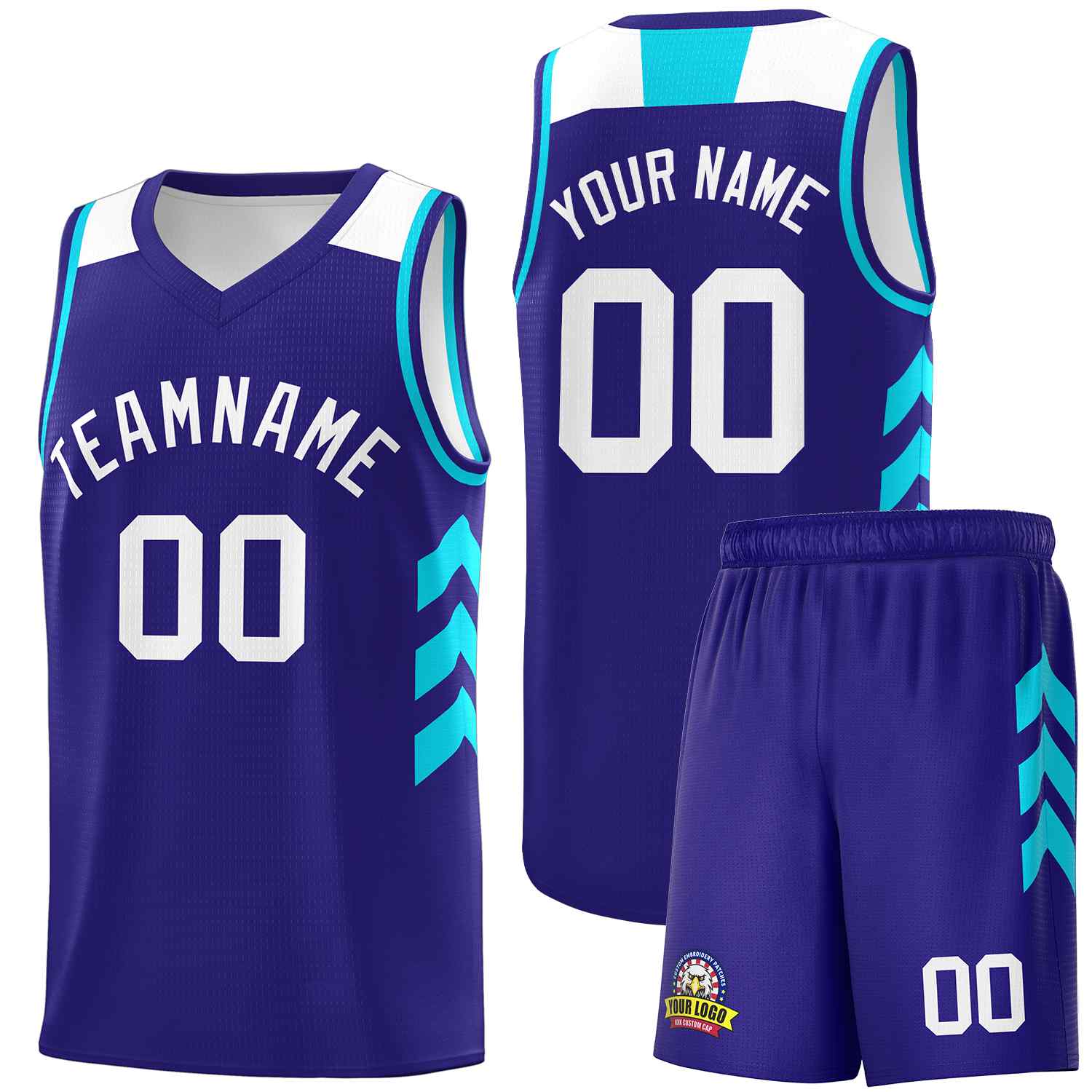 Custom Royal White Classic Sets Sports Uniform Basketball Jersey