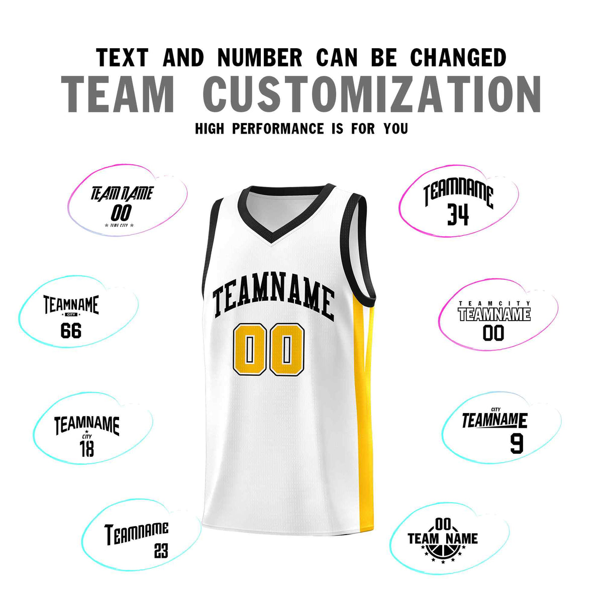 Custom White Black Classic Sets Sports Uniform Basketball Jersey