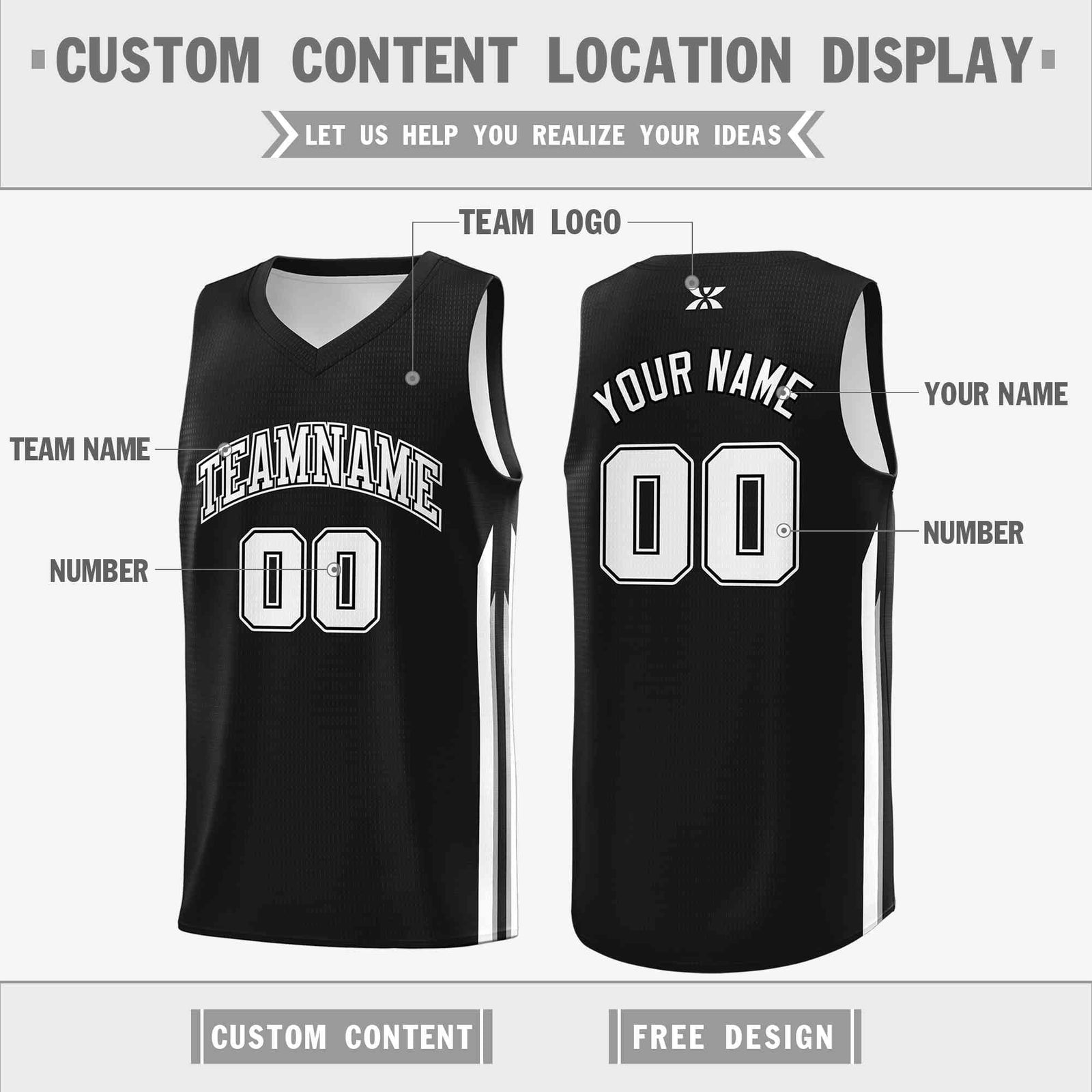 Custom Black White-Classic Tops Mesh Sport Bull Basketball Jersey