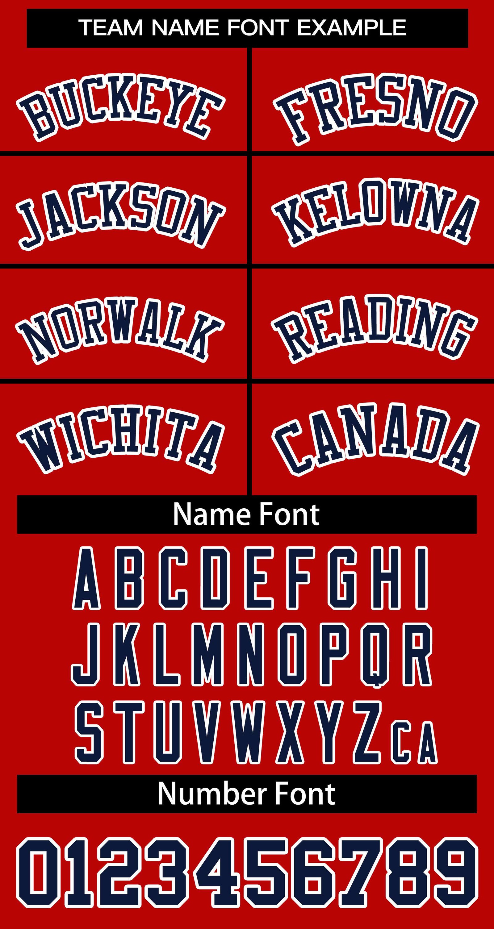 Custom Red Navy White Classic Style Baseball Jersey for Women