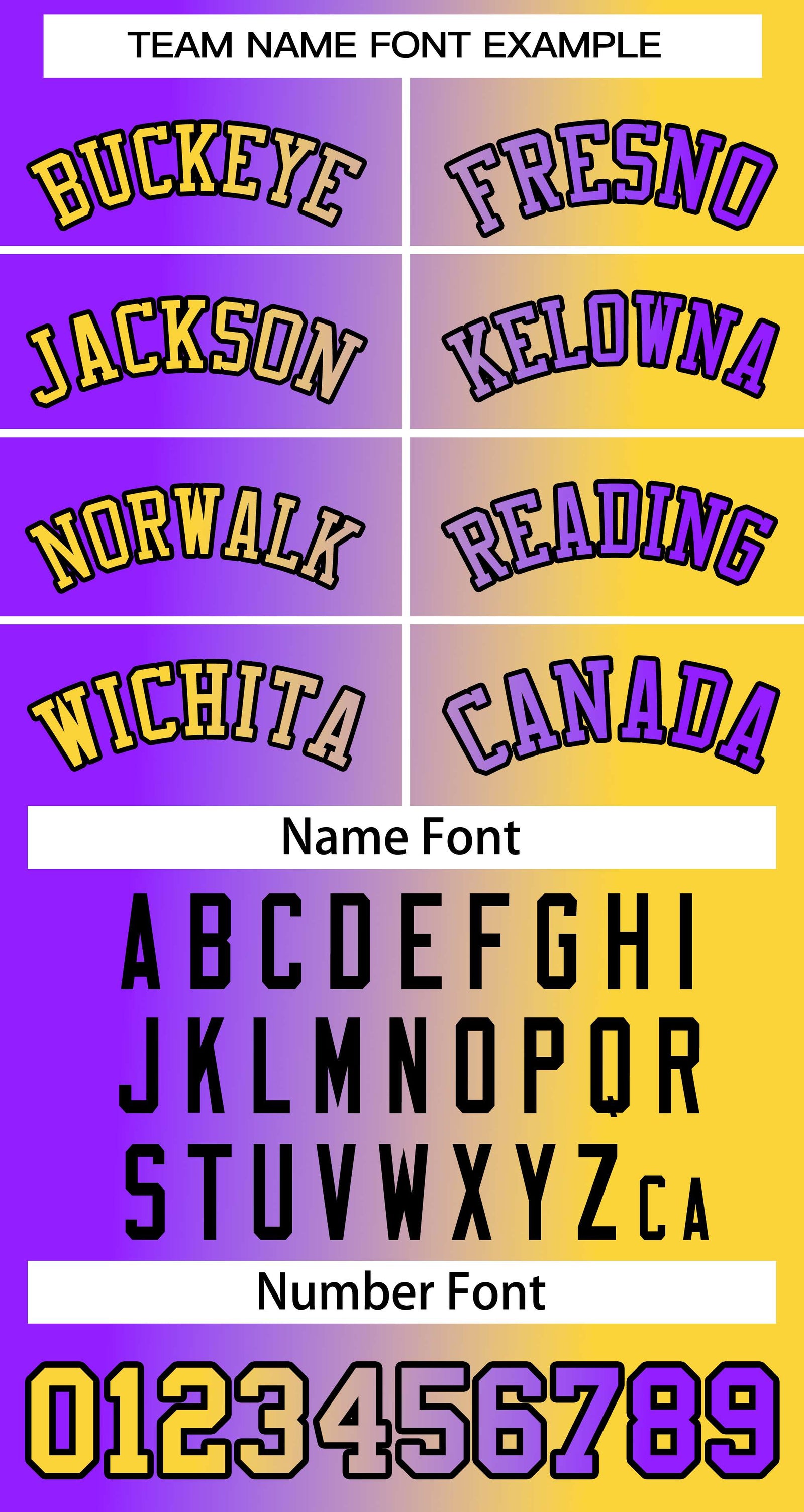 Custom Gold Purple-Black Gradient Fashion Baseball Jersey For Women