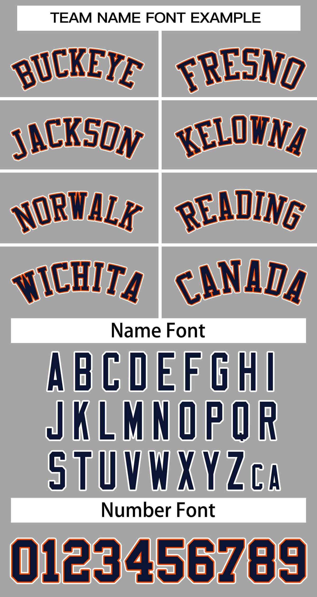 Custom Gray Navy-Orange Classic Style Authentic Two-Button Softball Jersey