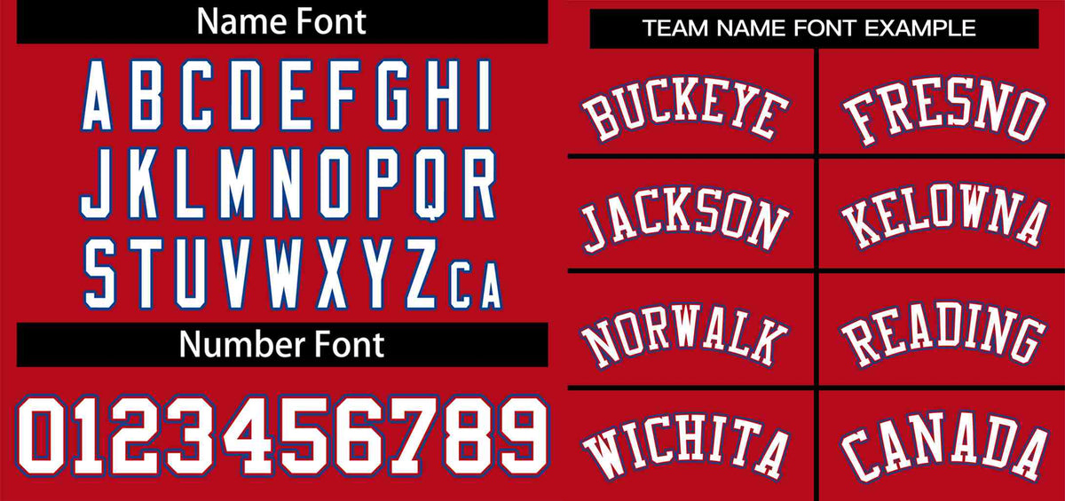 Custom Red White-Royal Classic Style Authentic Two-Button Softball Jersey