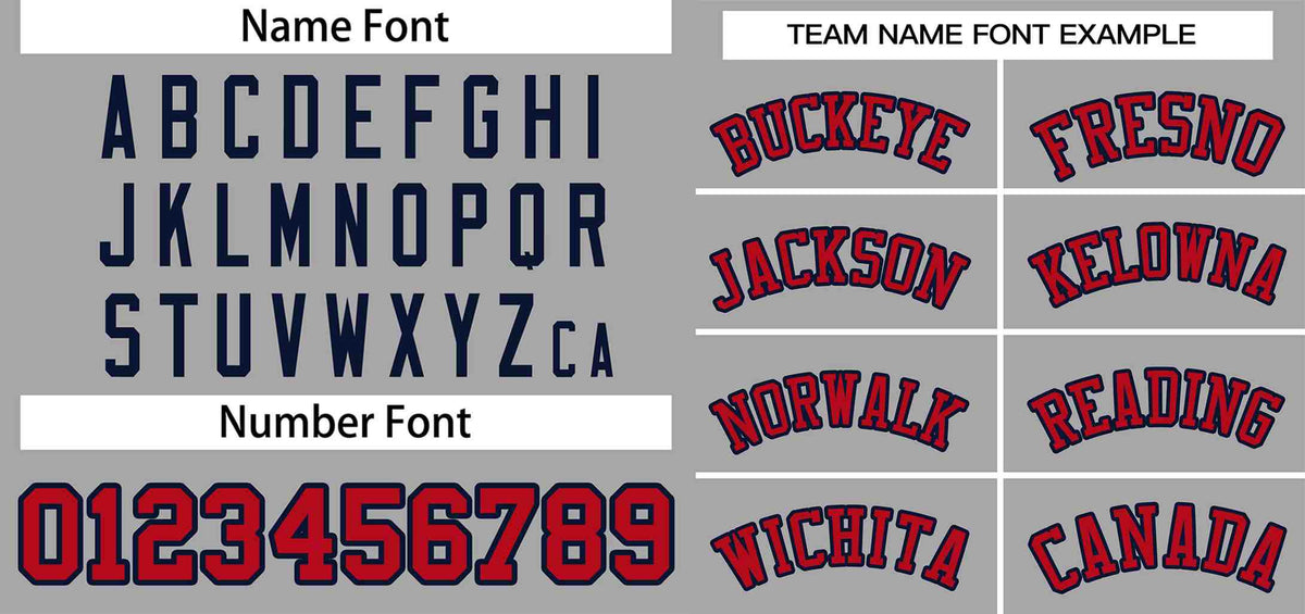 Custom Gray Red-Navy Classic Style Authentic Two-Button Softball Jersey