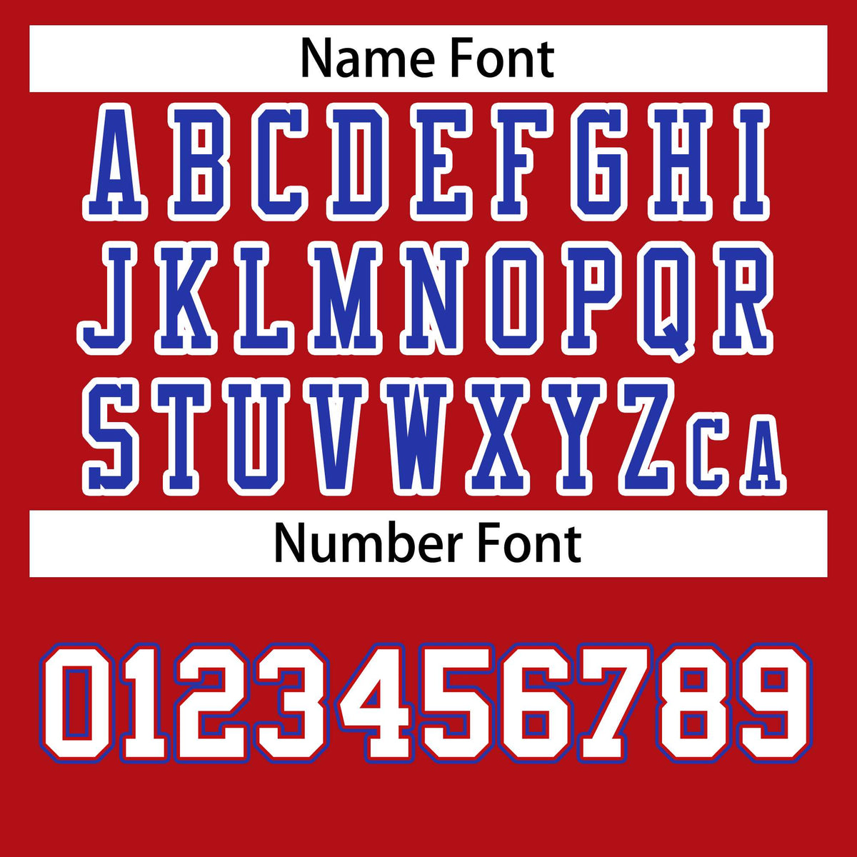 Custom Red Royal-White Classic Style Authentic Football Jersey