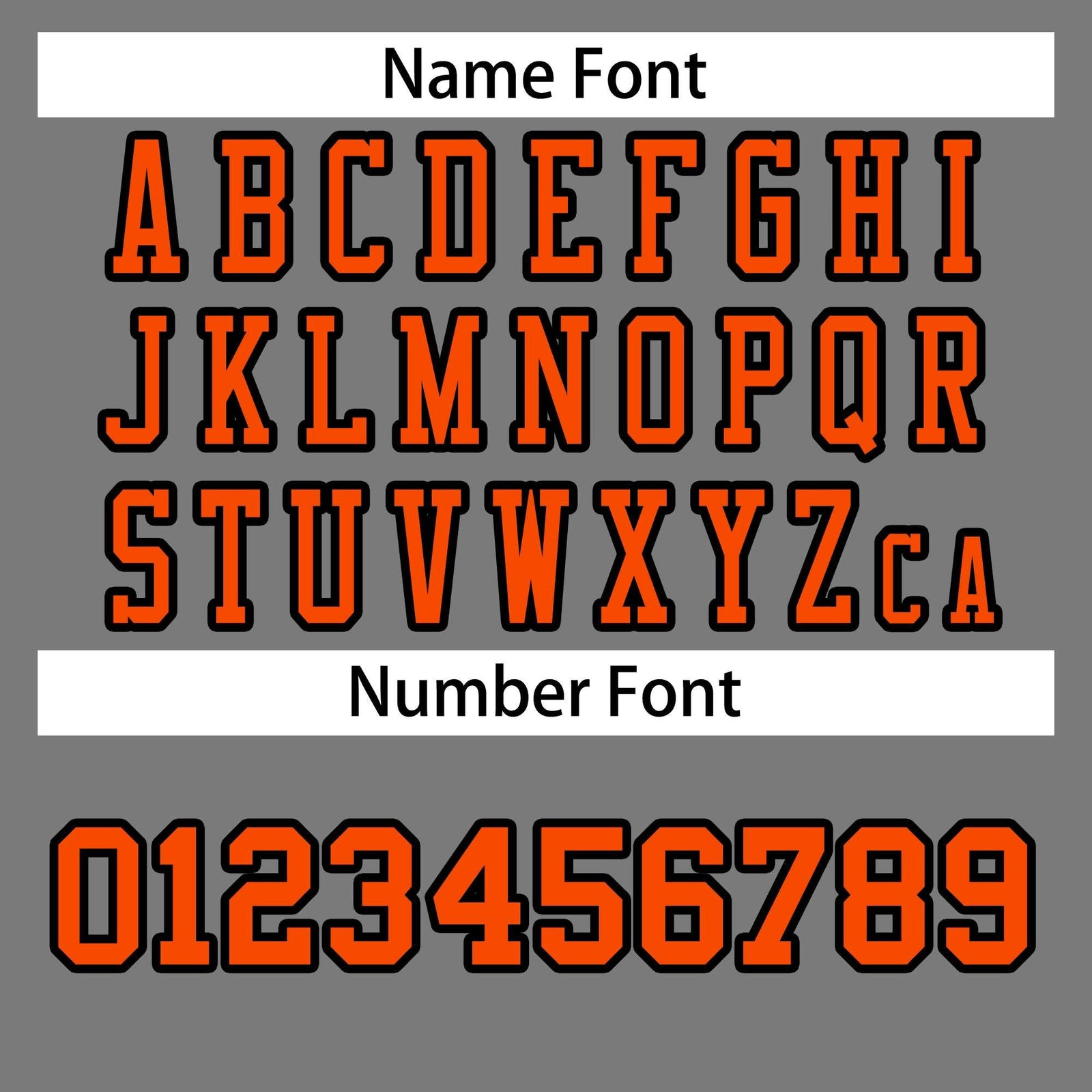 Custom Gray Orange-Black Classic Style Authentic Football Jersey