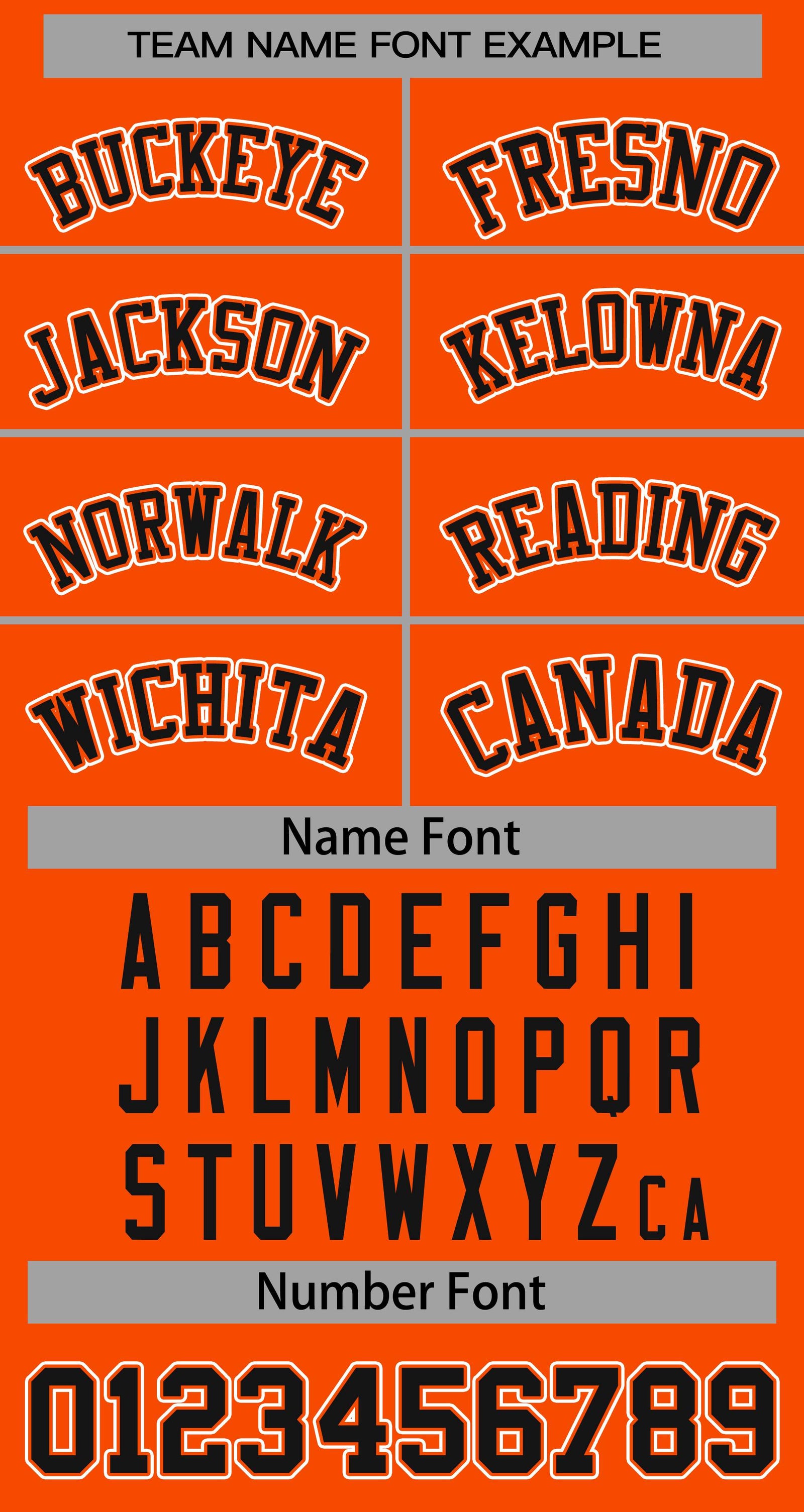 Custom Orange Black-Orange Classic Style Baseball Jersey For Women