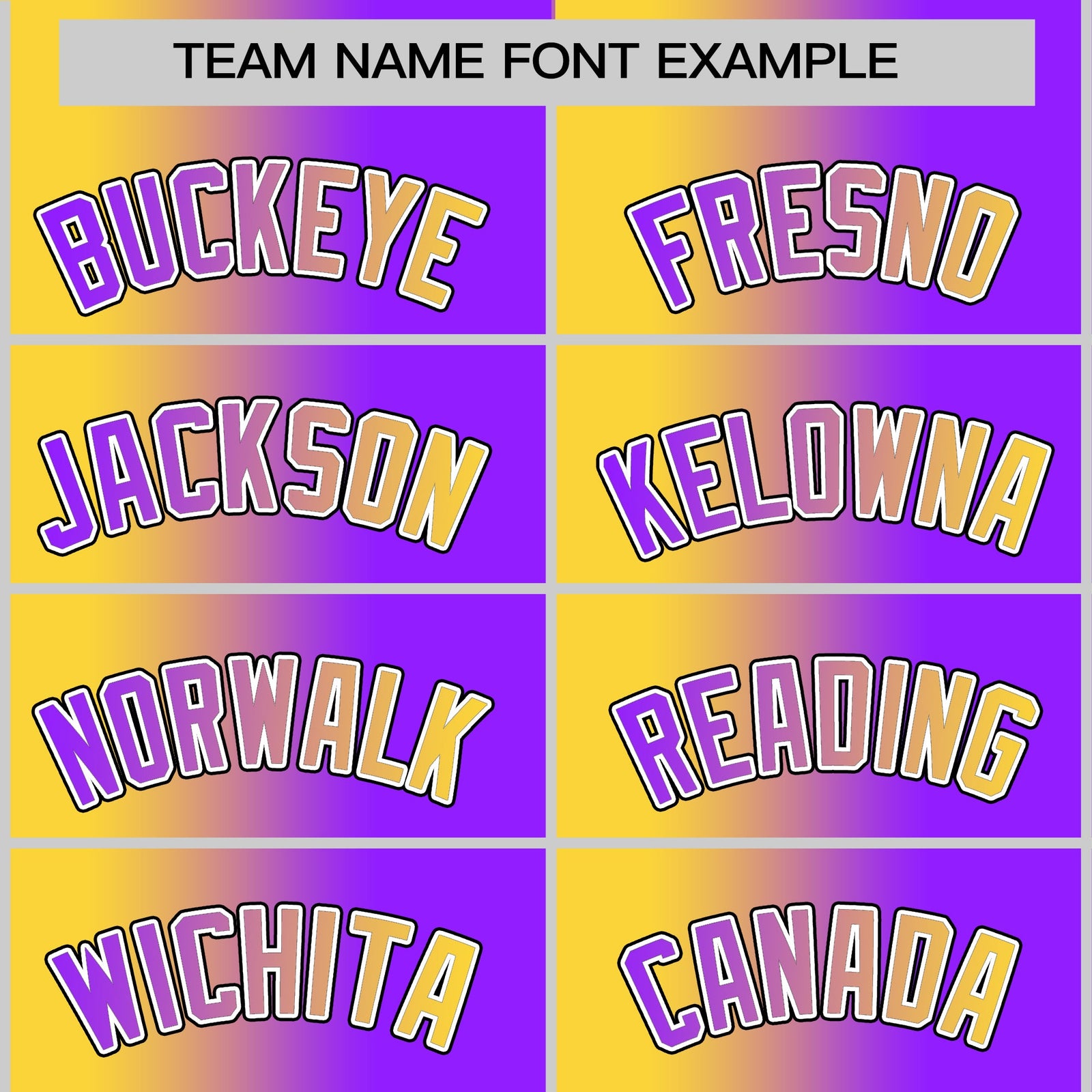 Custom Purple Gold-Black Two Tone Gradient Fashion Letterman Bomber Varsity Jacket