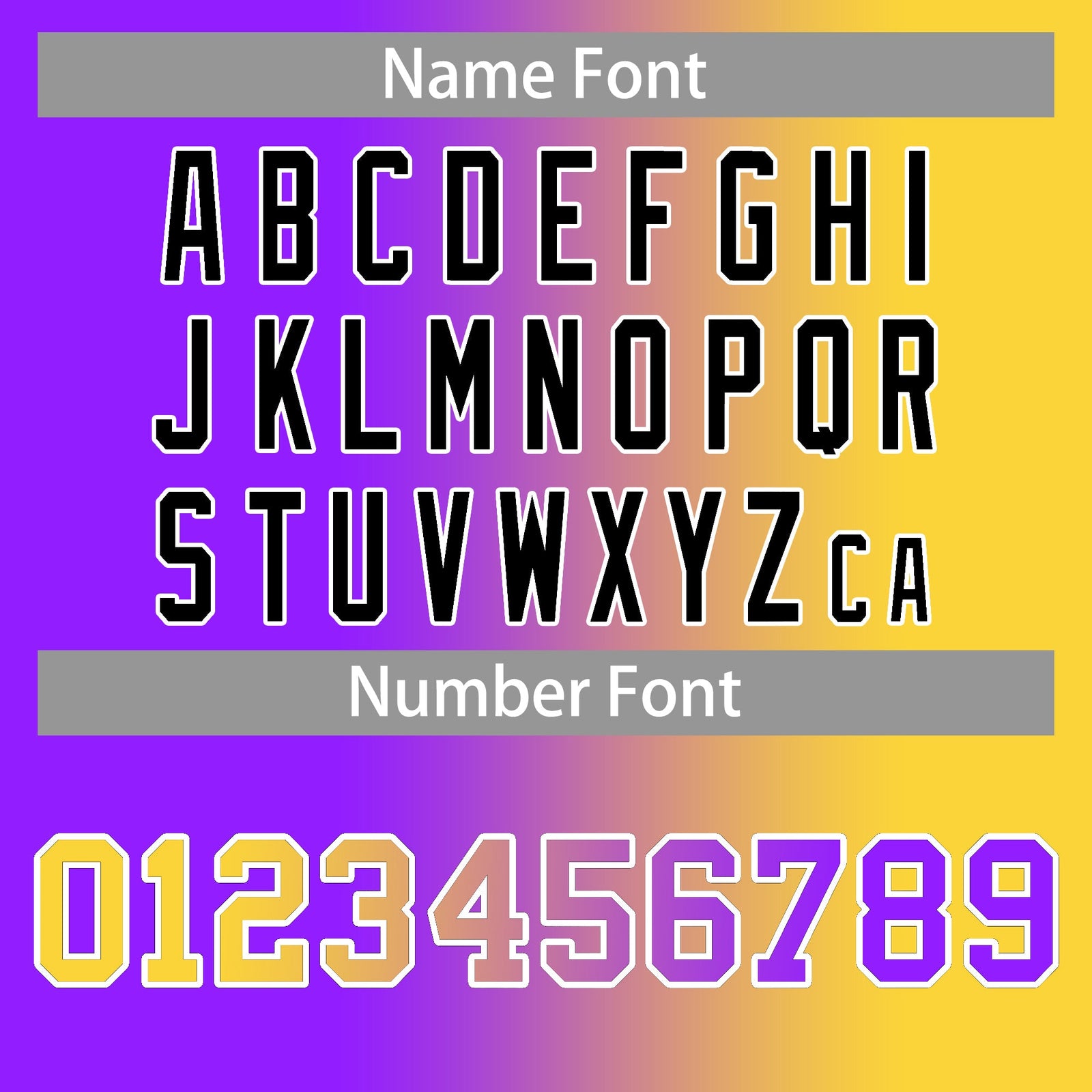 Custom Purple Gold-Black Two Tone Gradient Fashion Letterman Bomber Varsity Jacket