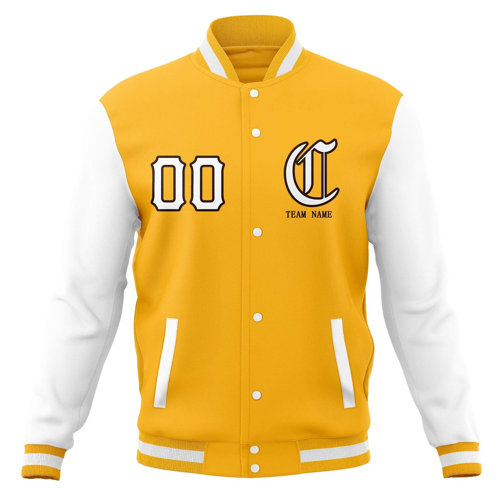 Custom Full-Snap Varsity Letterman Jackets Personalized Baseball Coats