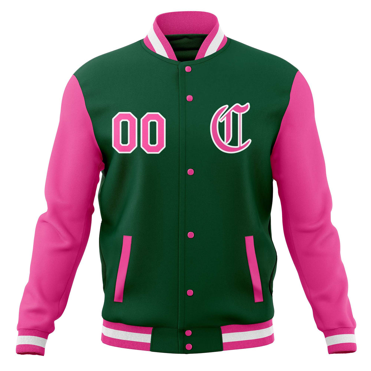Custom Men&#39;s Full-Snap Baseball Coats Varsity Letterman Jackets