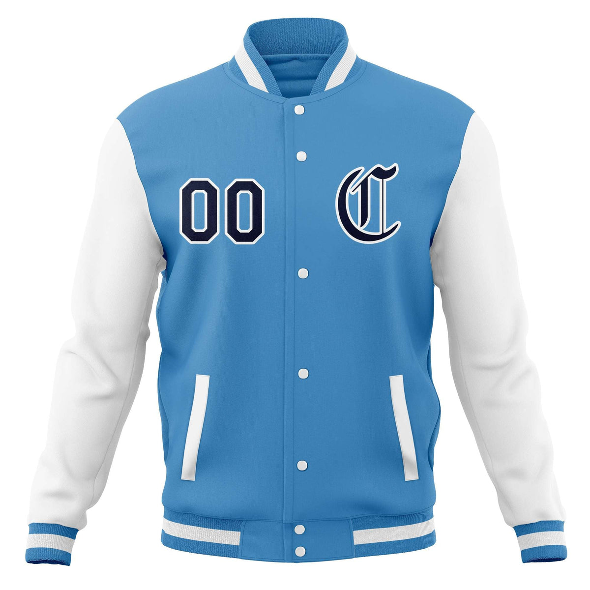Custom Men&#39;s Full-Snap Baseball Coats Varsity Letterman Jackets