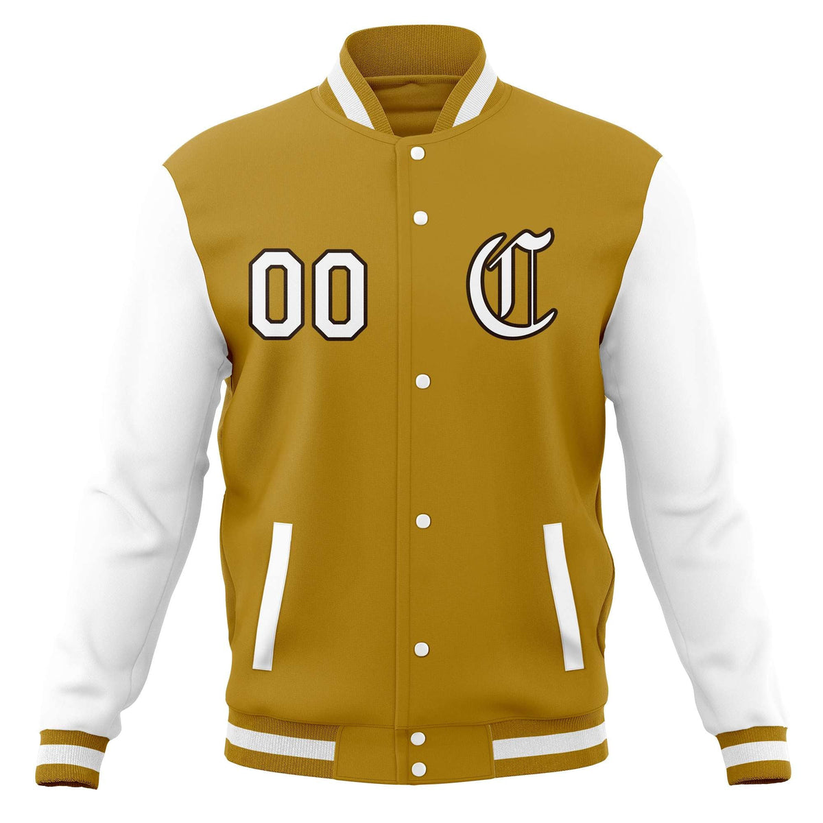 Custom Men&#39;s Full-Snap Baseball Coats Varsity Letterman Jackets