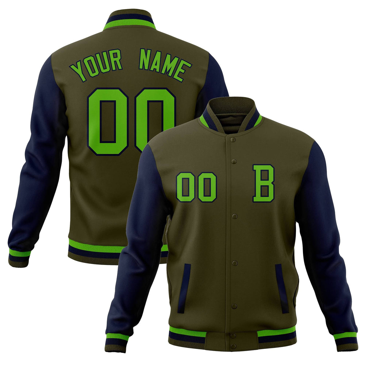 Custom Full-Snap Baseball Coats Crafted Varsity Letterman Jackets