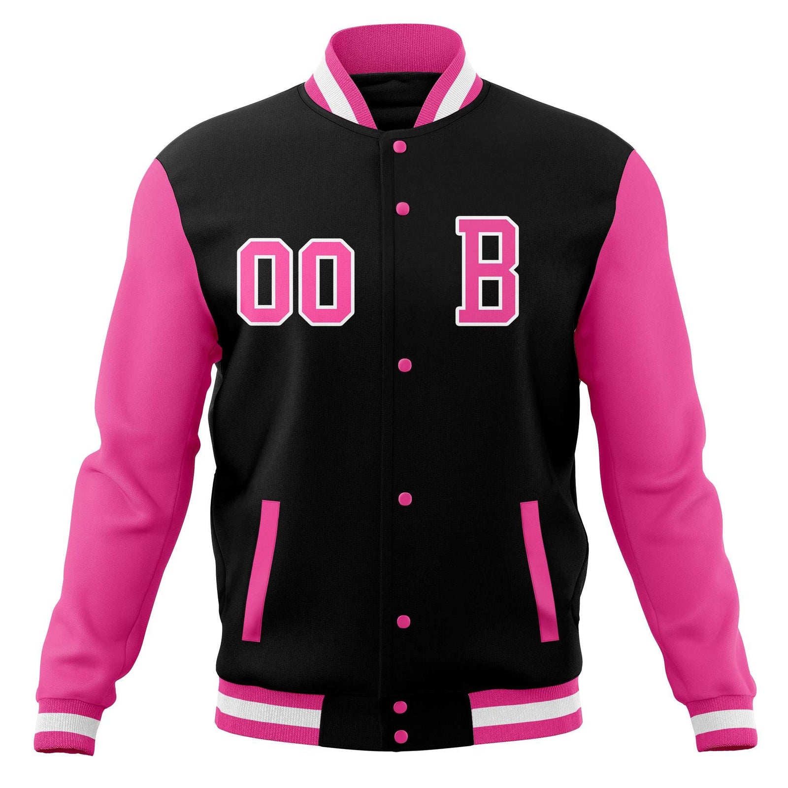 Custom Varsity Letterman Jacket Personalized Full-Snap Stitched Baseball Coats