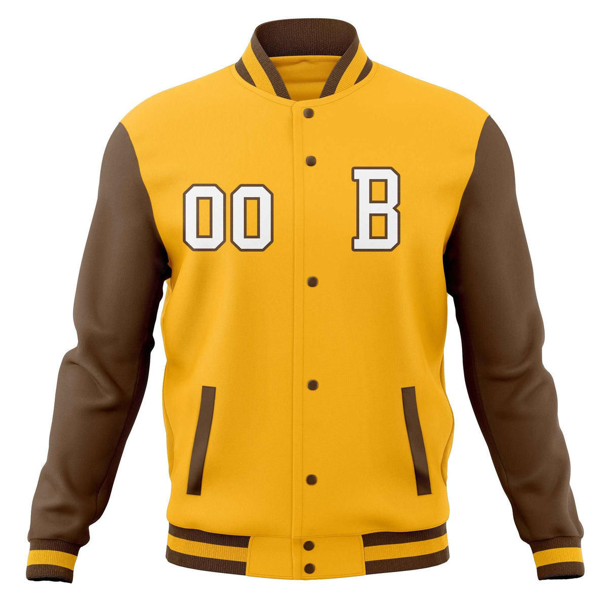 Custom Varsity Letterman Jacket Personalized Full-Snap Stitched Baseball Coats