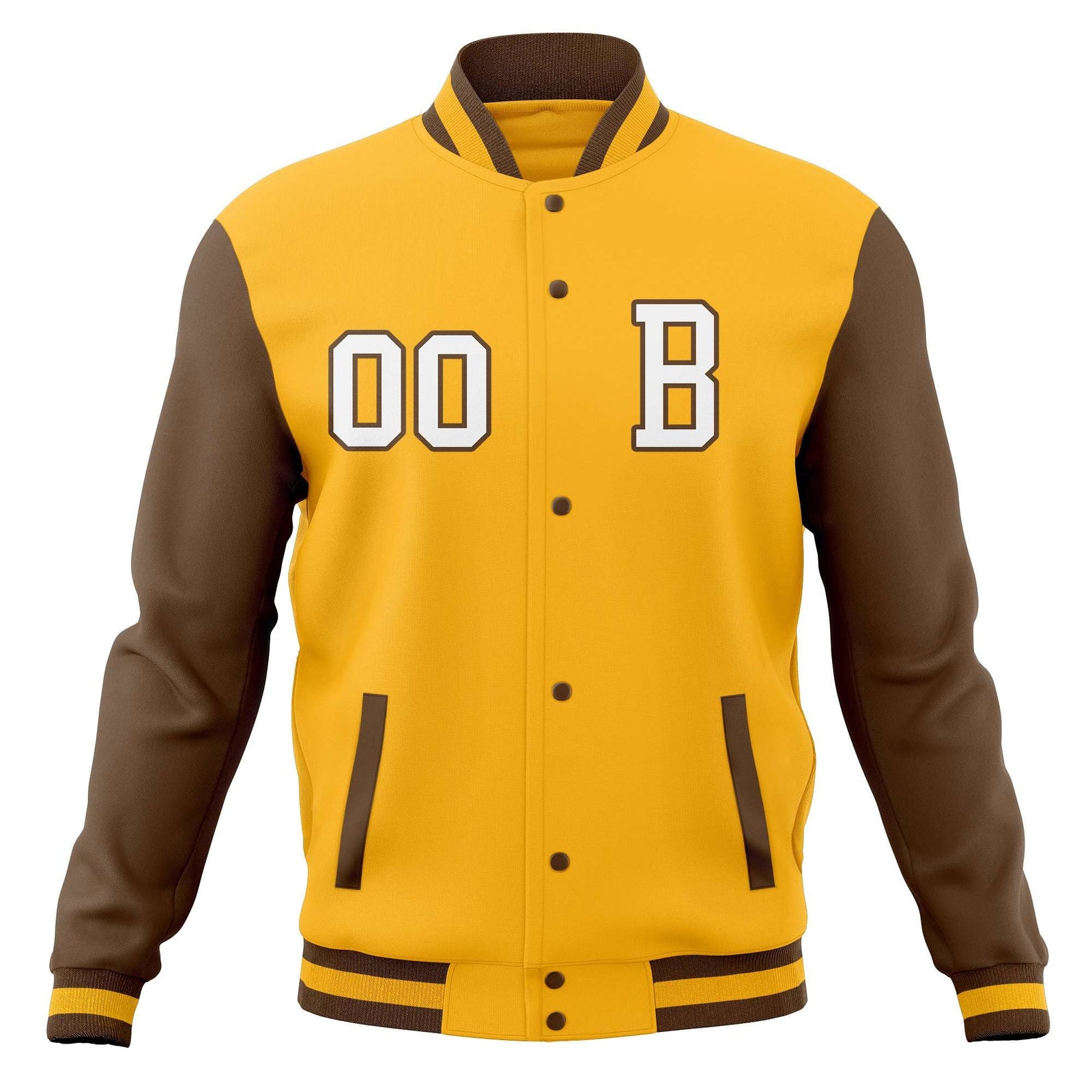 Custom Varsity Letterman Jacket Personalized Full-Snap Stitched Baseball Coats