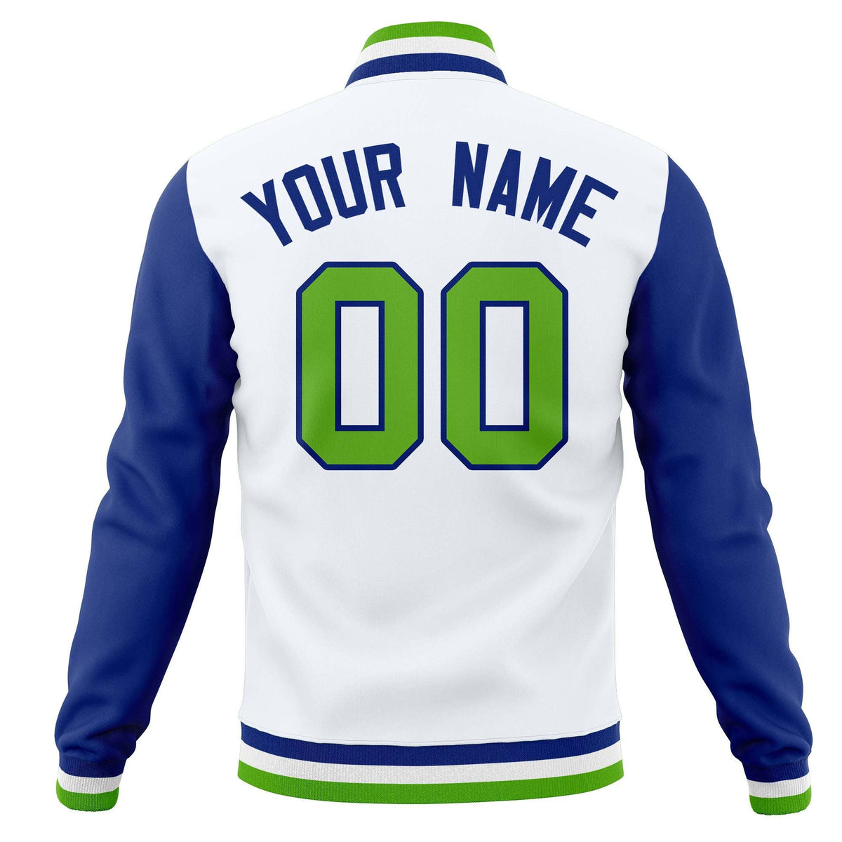Custom Varsity Letterman Jacket Personalized Full-Snap Stitched Baseball Coats