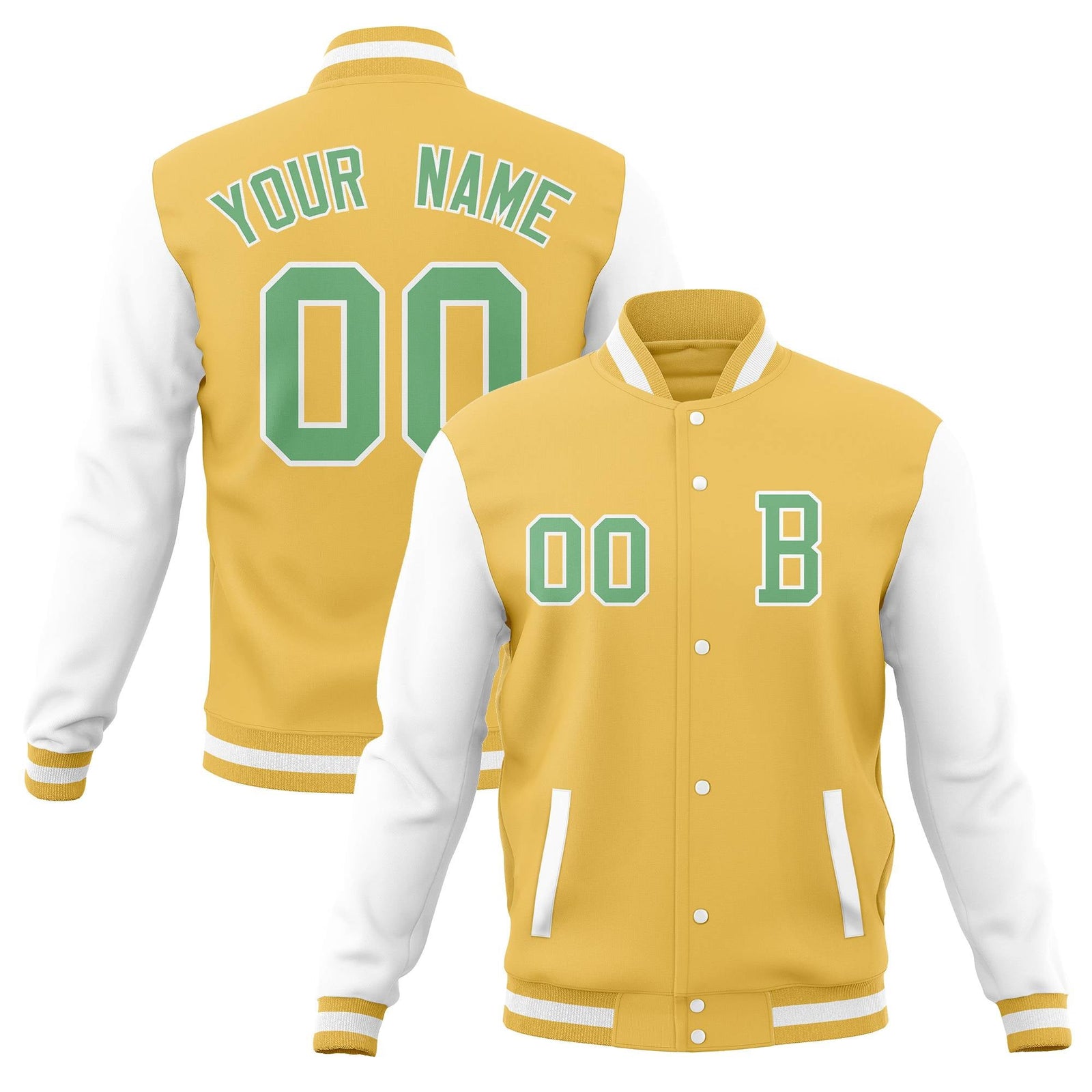 Custom Full-Snap Baseball Varsity Bomber Jackets with Personalized Coats