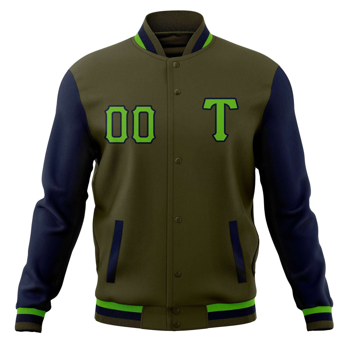 Custom Full-Snap Casual Baseball Coats Varsity Letterman Jackets