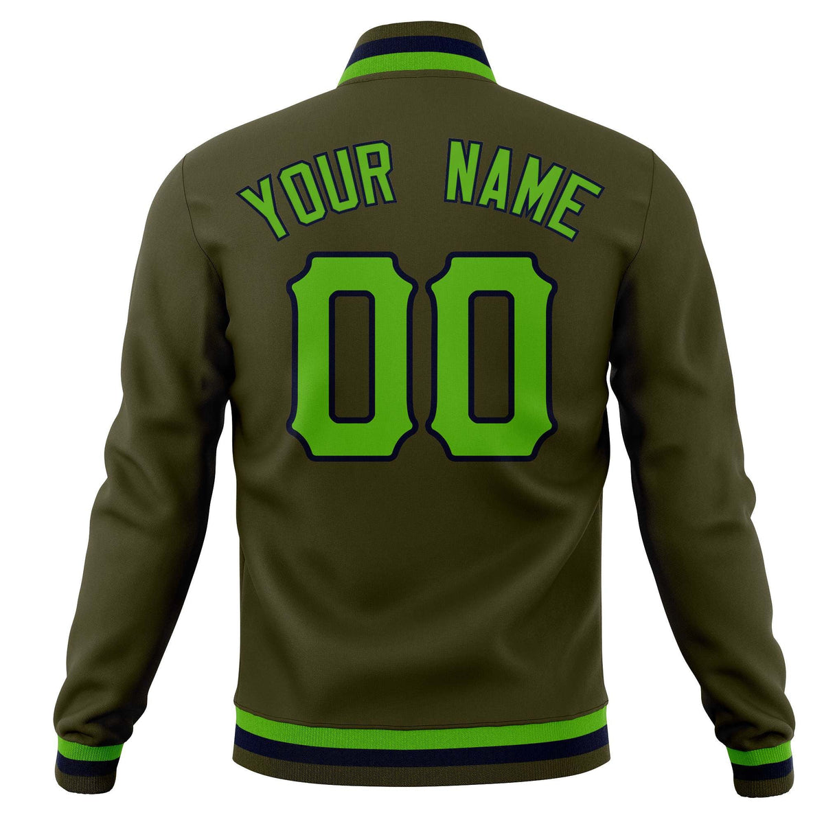 Custom Men&#39;s Casual Baseball Coats Varsity Letterman Full-Snap Jackets
