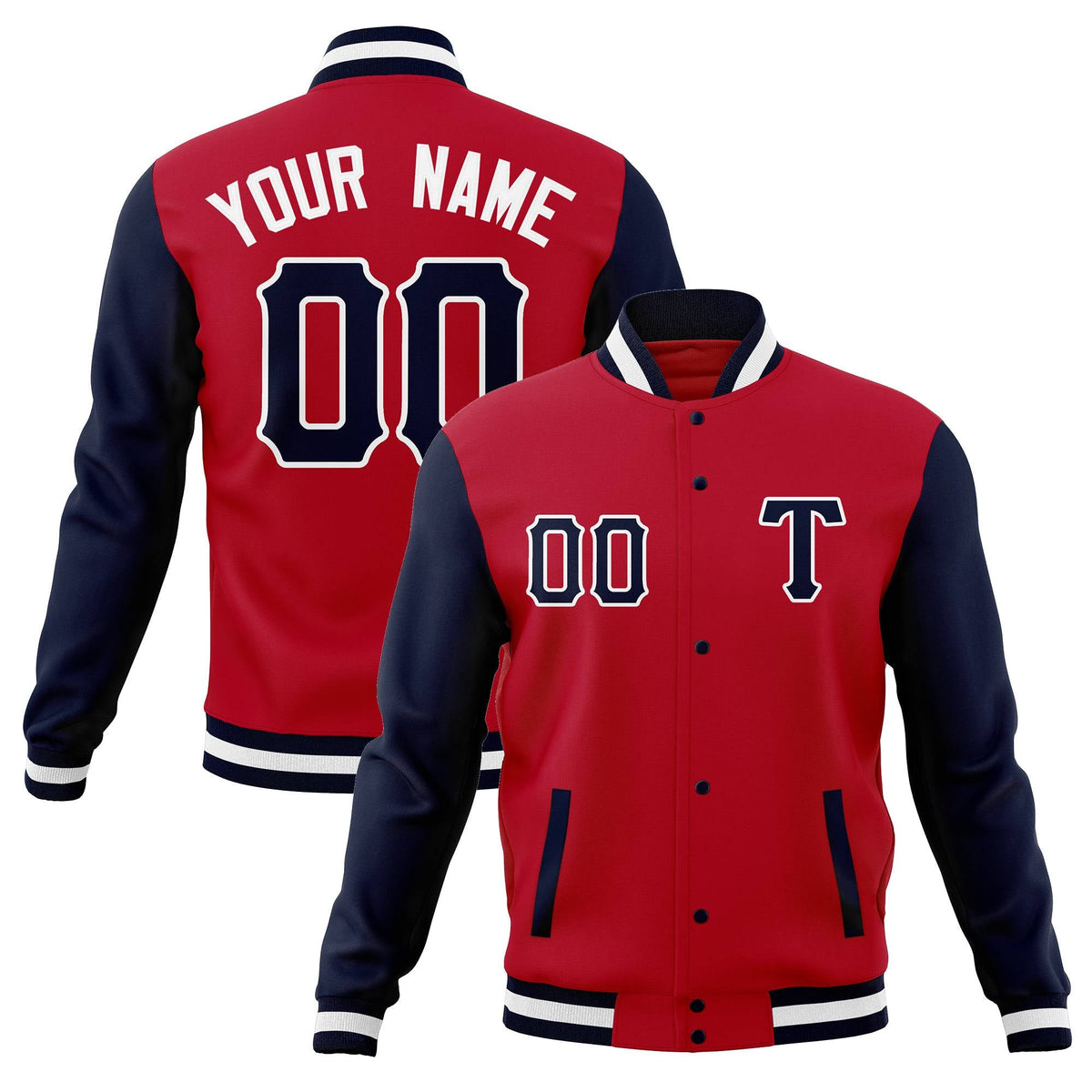 Custom Full-Snap Casual Baseball Coats Varsity Letterman Jackets