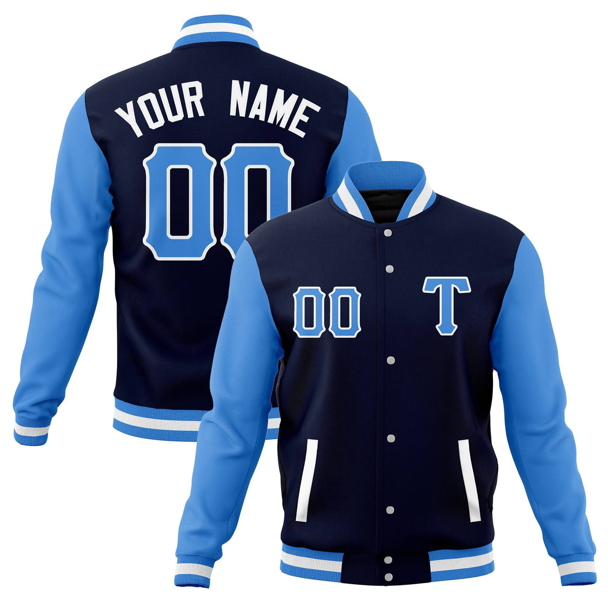Custom Man&#39;s Varsity Baseball Jacket Cotton Blend Letterman Coats