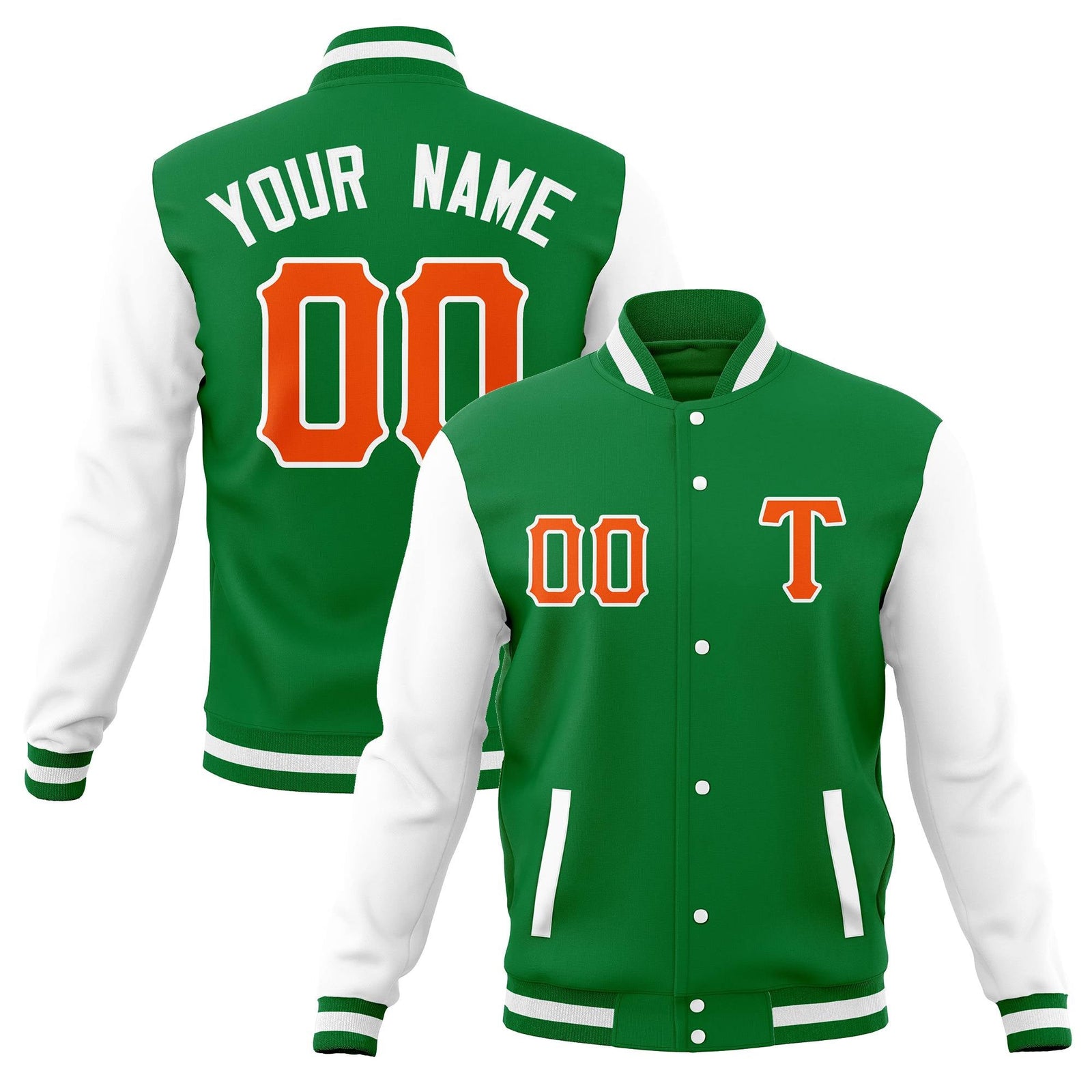 Custom Full-Snap Casual Baseball Coats Varsity Letterman Jackets