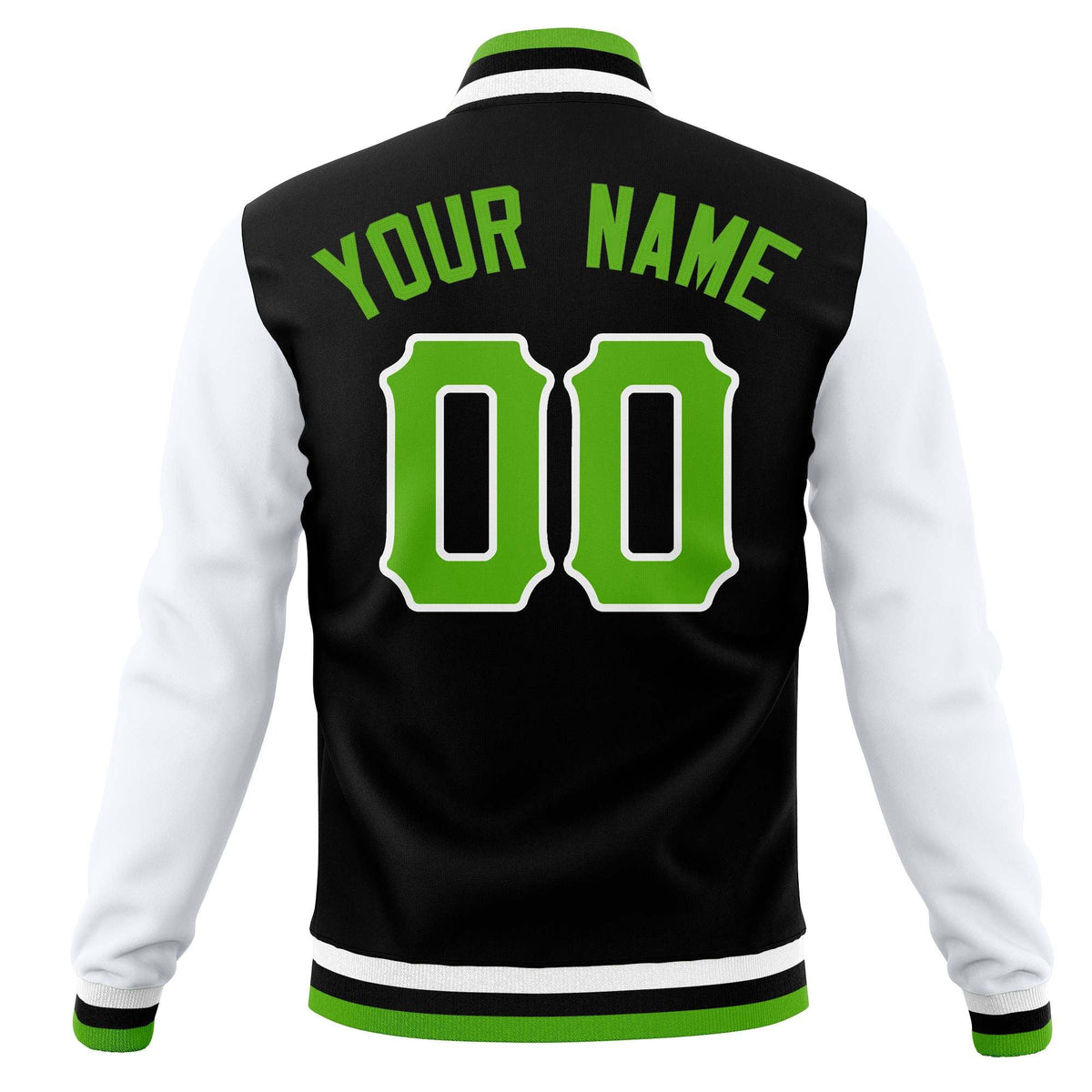 Custom Men&#39;s Casual Baseball Coats Varsity Letterman Full-Snap Jackets