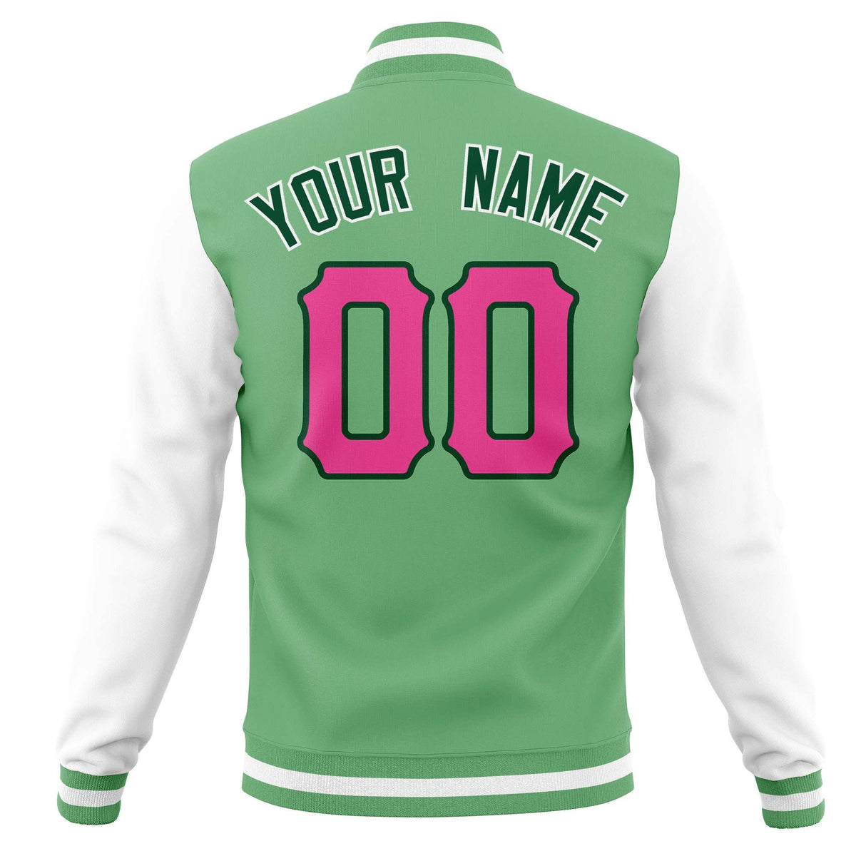 Custom Men&#39;s Casual Baseball Coats Varsity Letterman Full-Snap Jackets