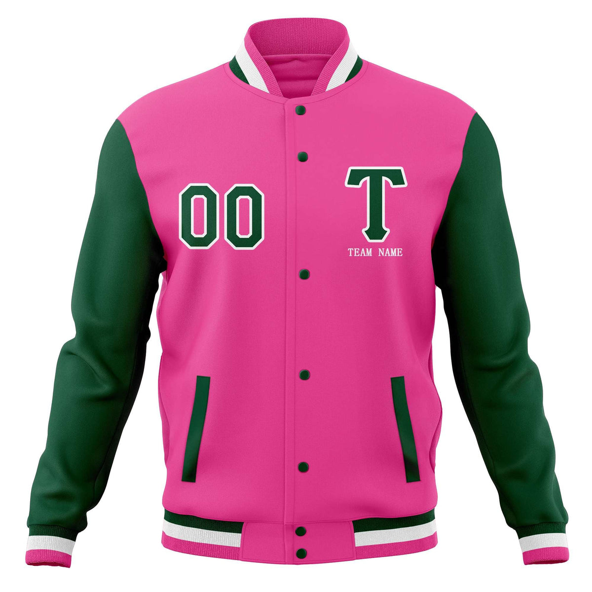 Custom Casual Letterman Varsity Jacket Stitched Baseball Coats