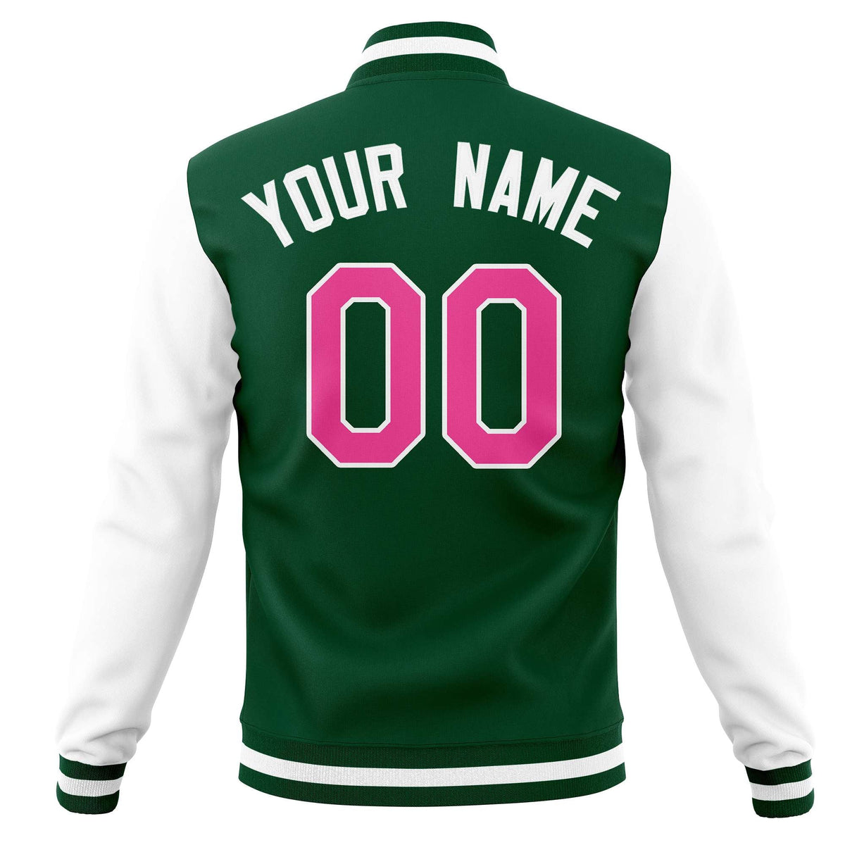 Custom Full-Snap Letterman Varsity Baseball Jacket Stitched Name Number