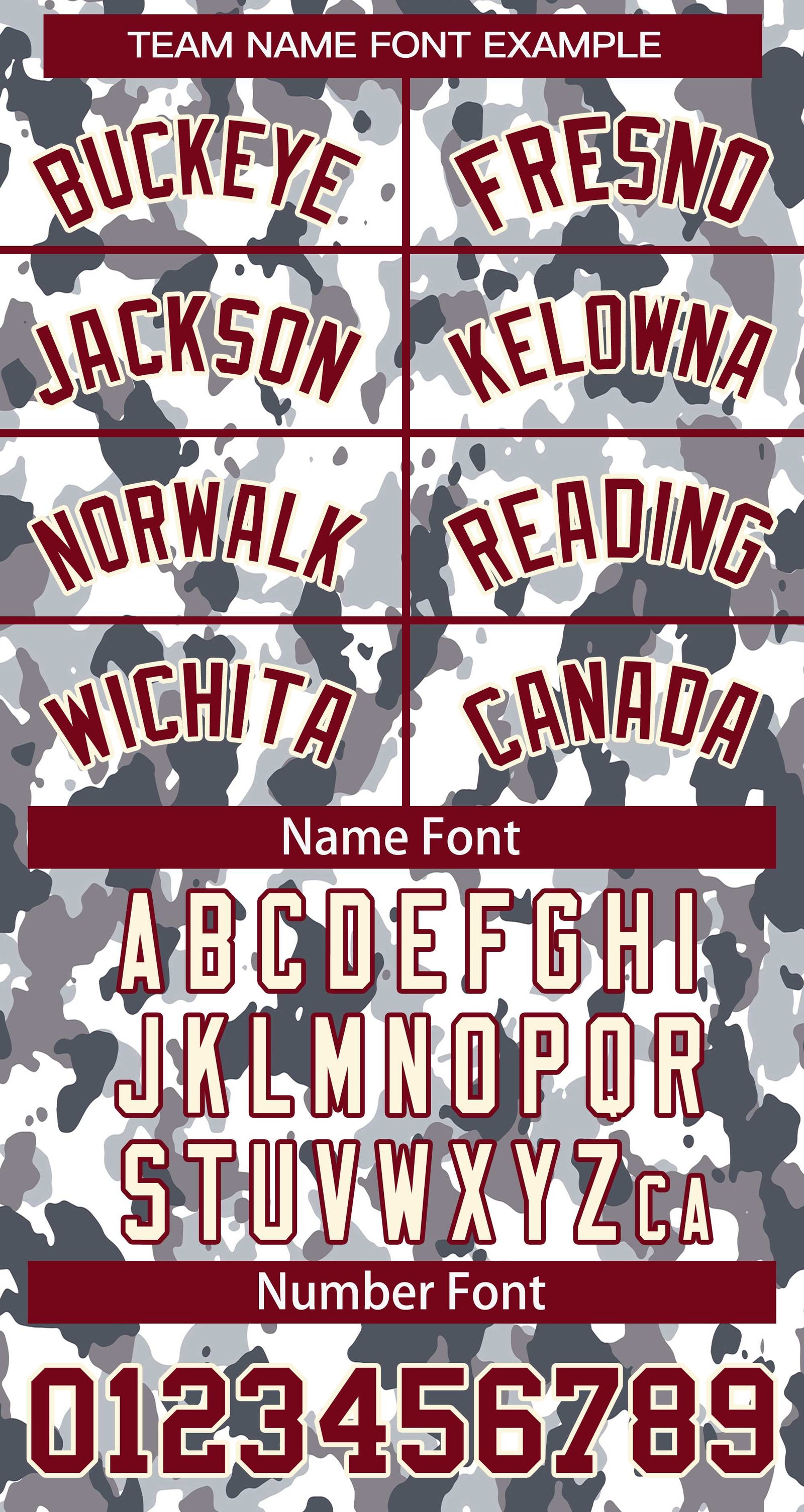 Custom Crimson White Camo Varsity Full-Snap Letterman Bomber Jacket